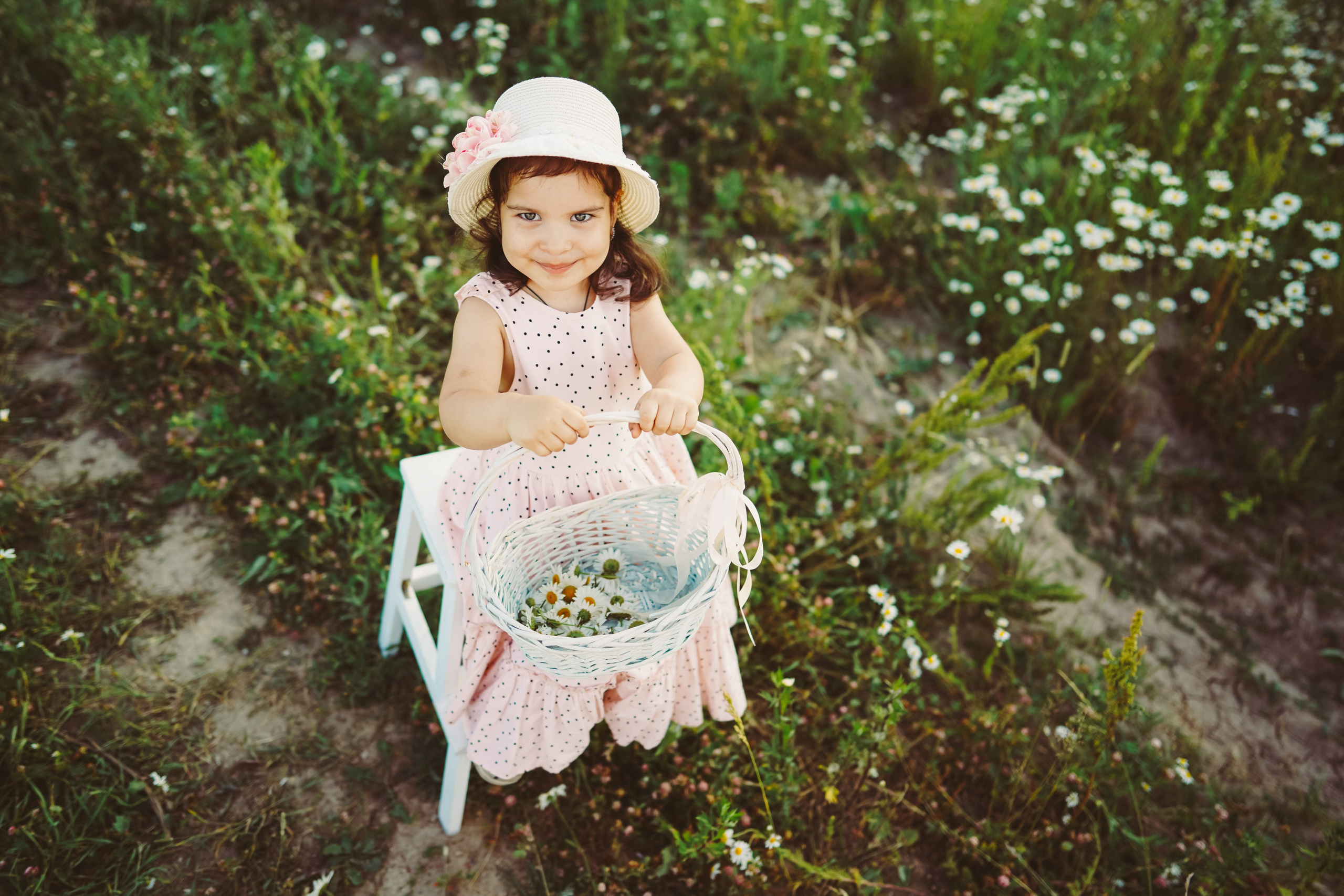 Аня и Даша в ромашках. Семейный и детский фотограф в Москве (Тинао) Галкина Алевтина