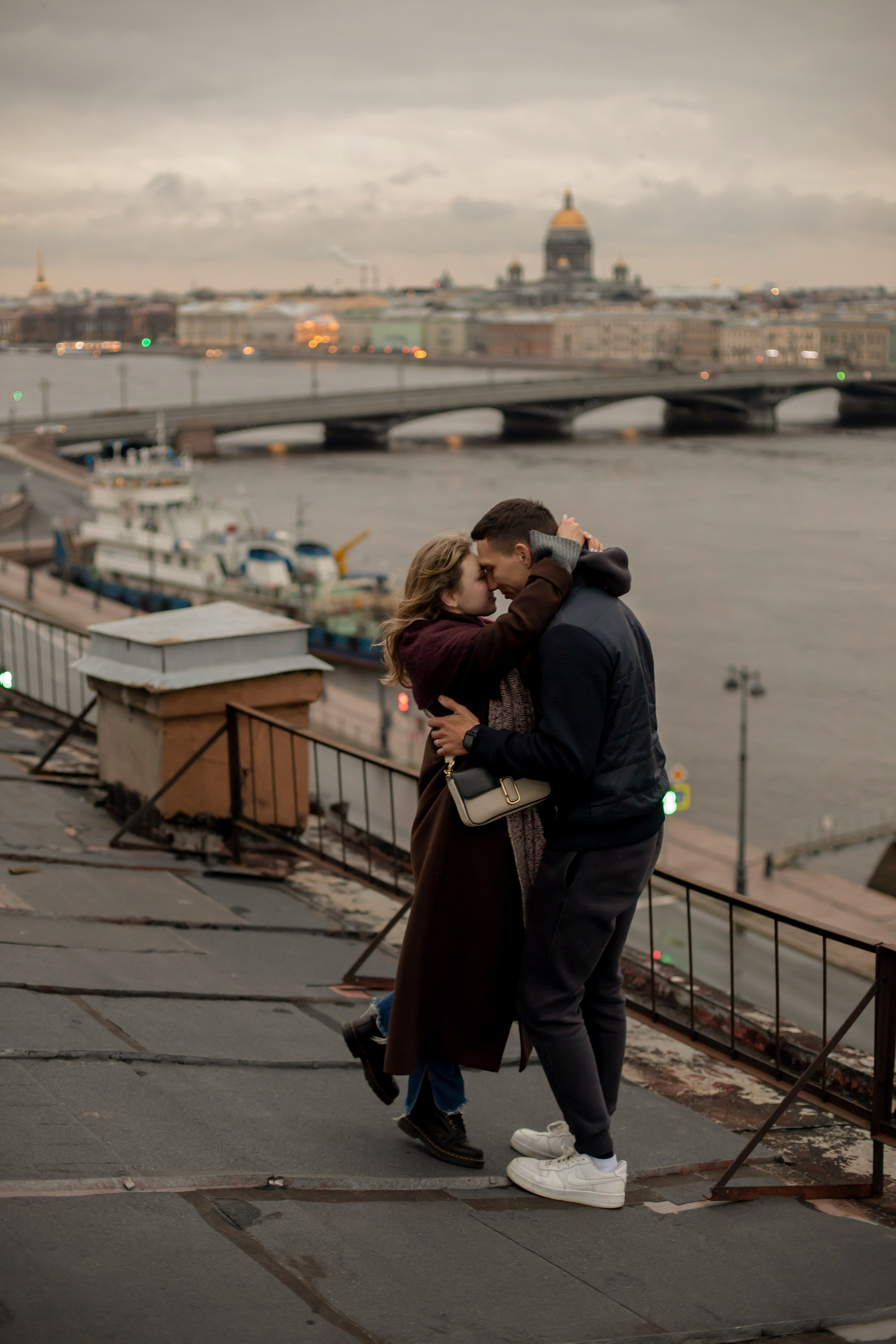 Лав стори на крыше. Свадебный и семейный фотограф в Москве Диана Левченко