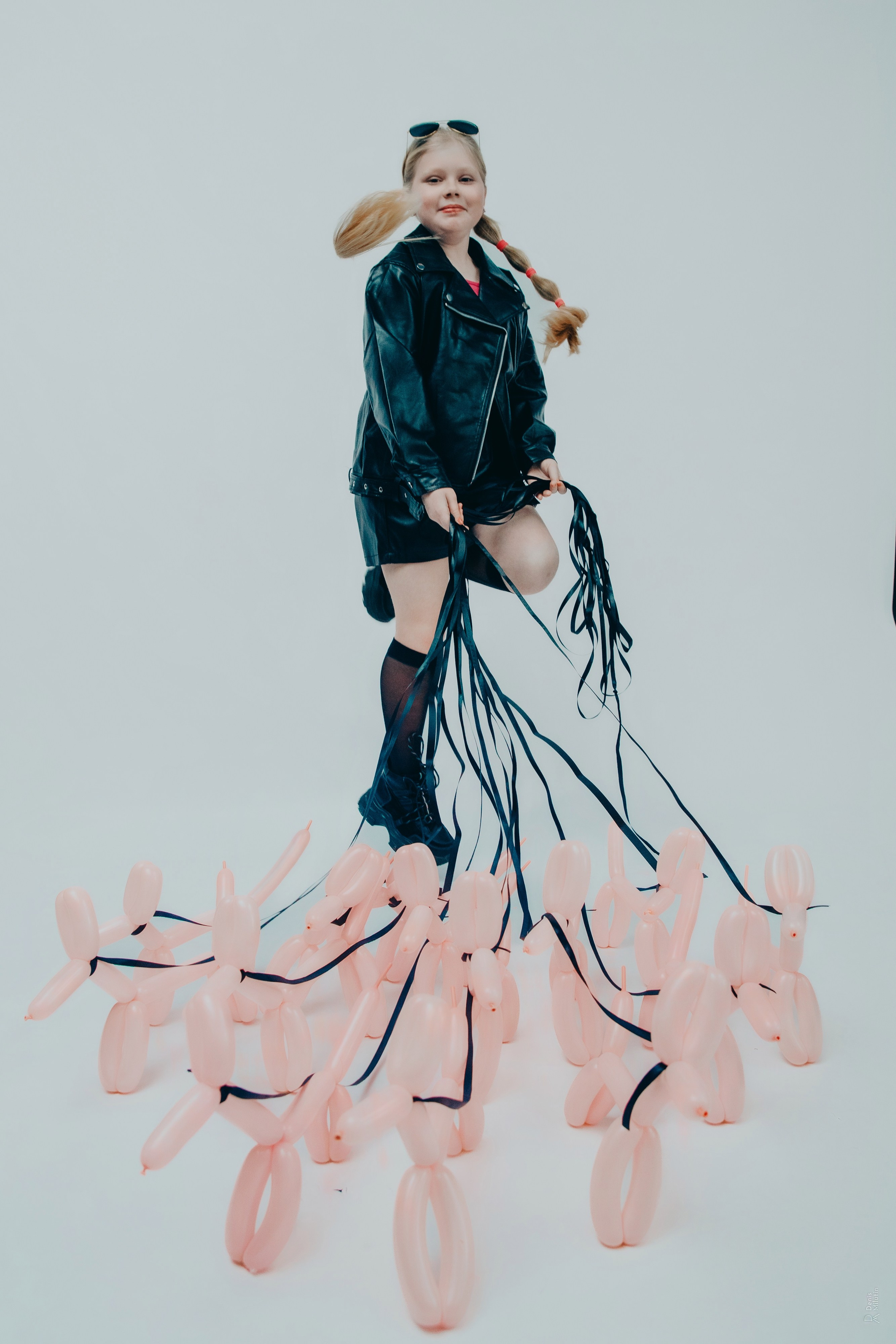 Дети и шарики. Портретный фотограф Денис Милютин