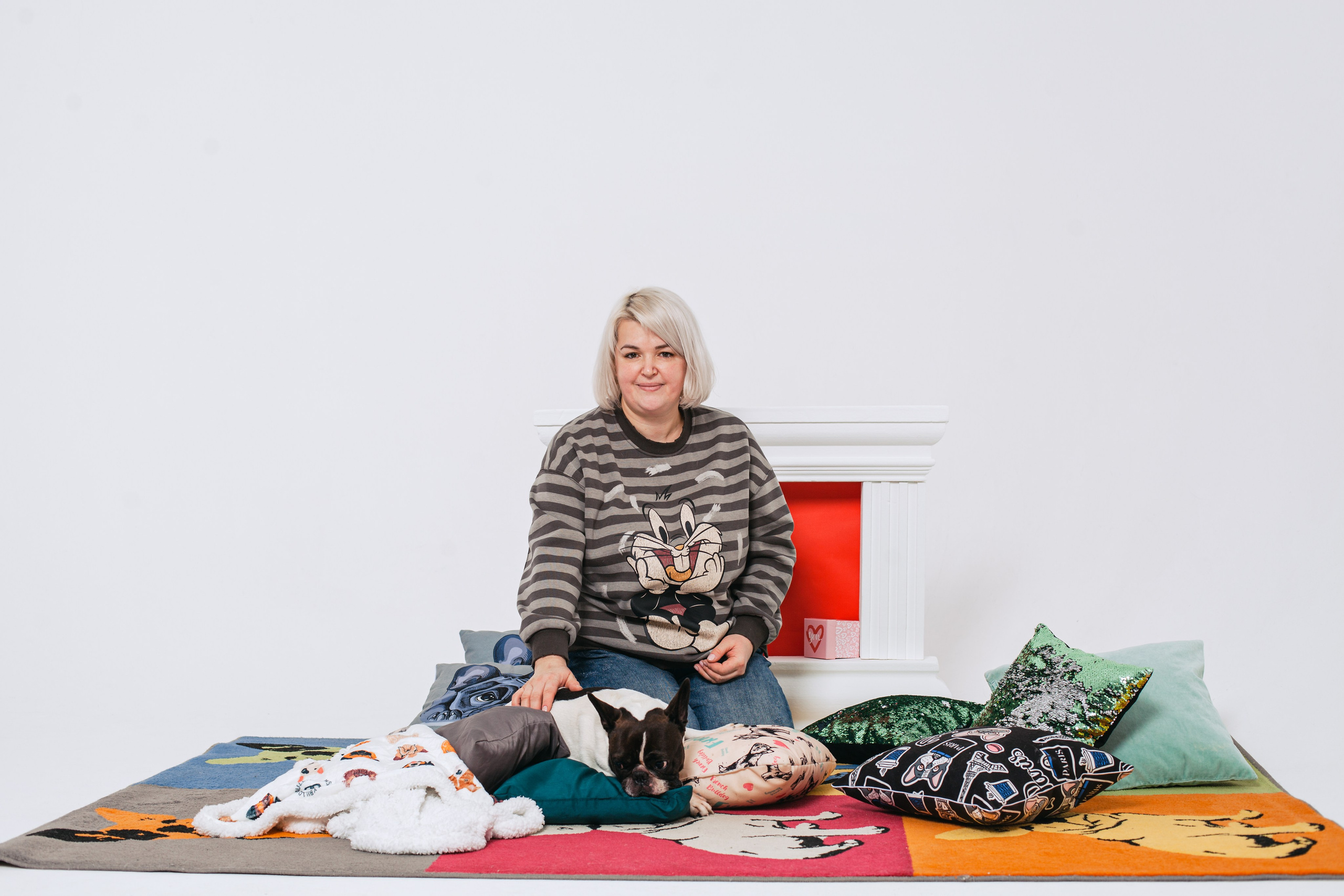 Пижамная вечеринка французских бульдогов и их хозяев. Фотограф-анималист Татьяна Степанова