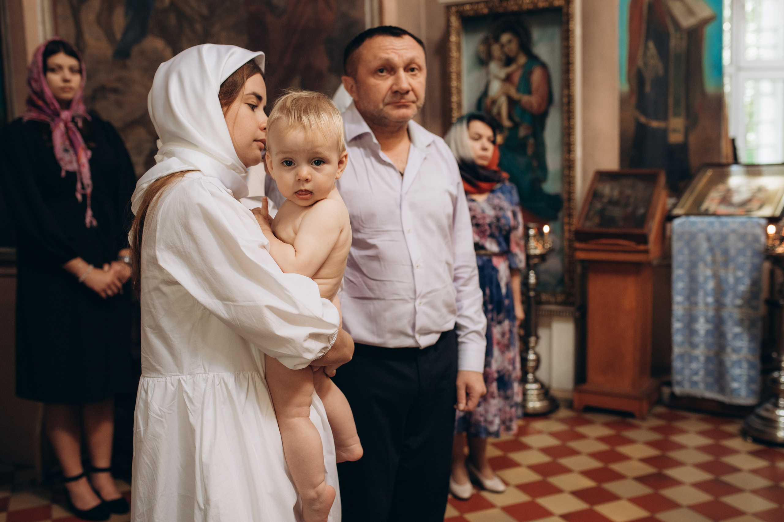 Крещение Христина. Семейный и домашний фотограф в Москве и МО Королева Валерия