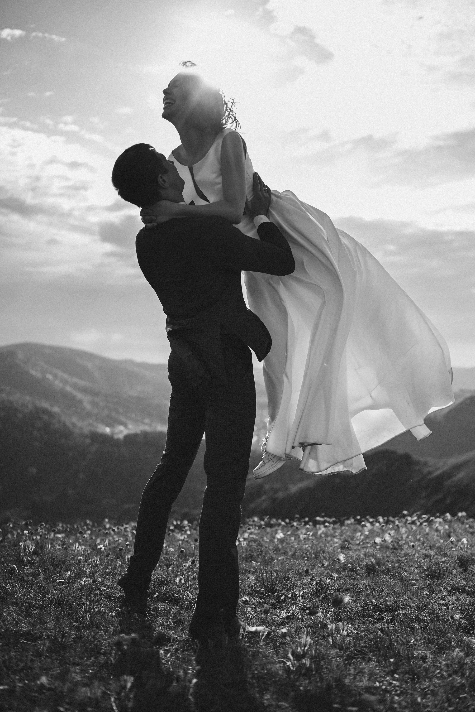 Свадьба Александры и Романа. Торгашинский хребет. Фотограф Красноярск Базуев Марк