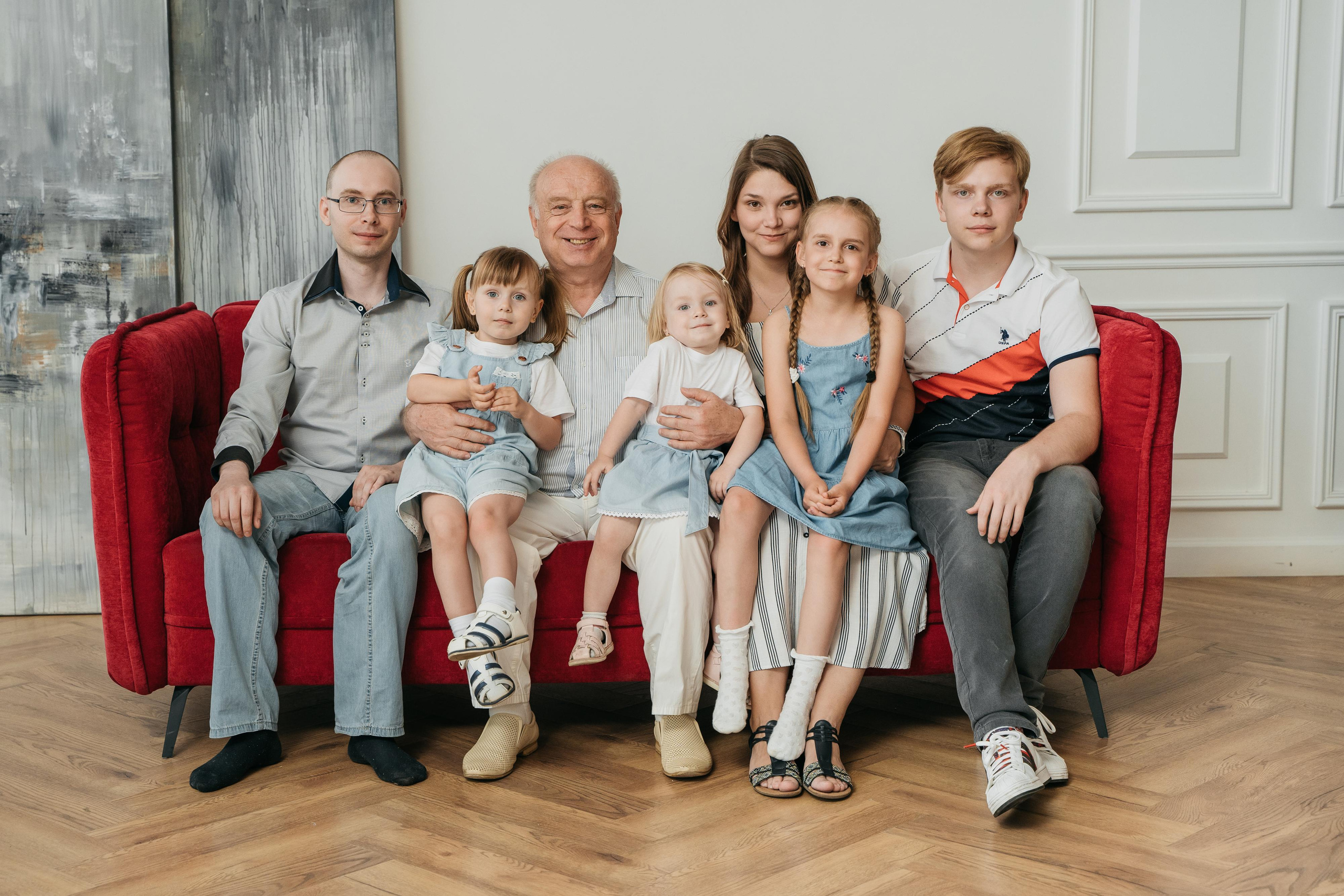 Большая семейная фотосессия. Фотограф Татьяна Мамонтова