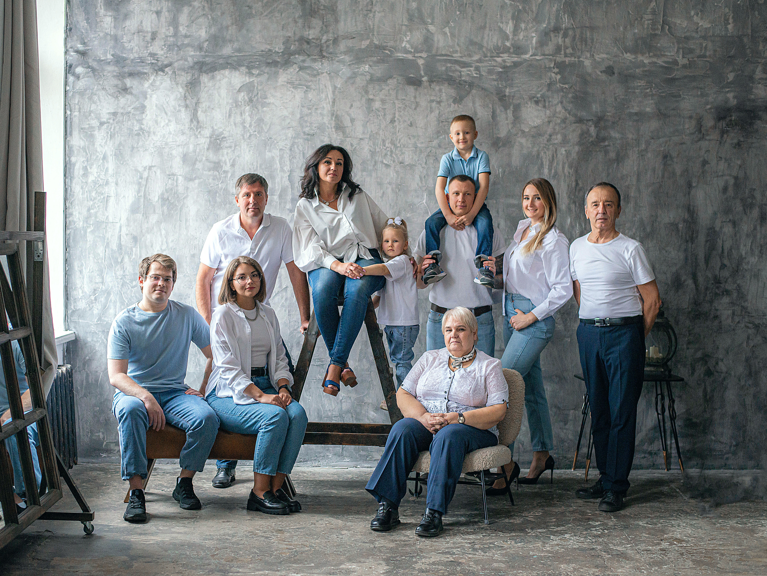 Большая семейная фотосессия. Семейный и детский фотограф в Подольске и Москве