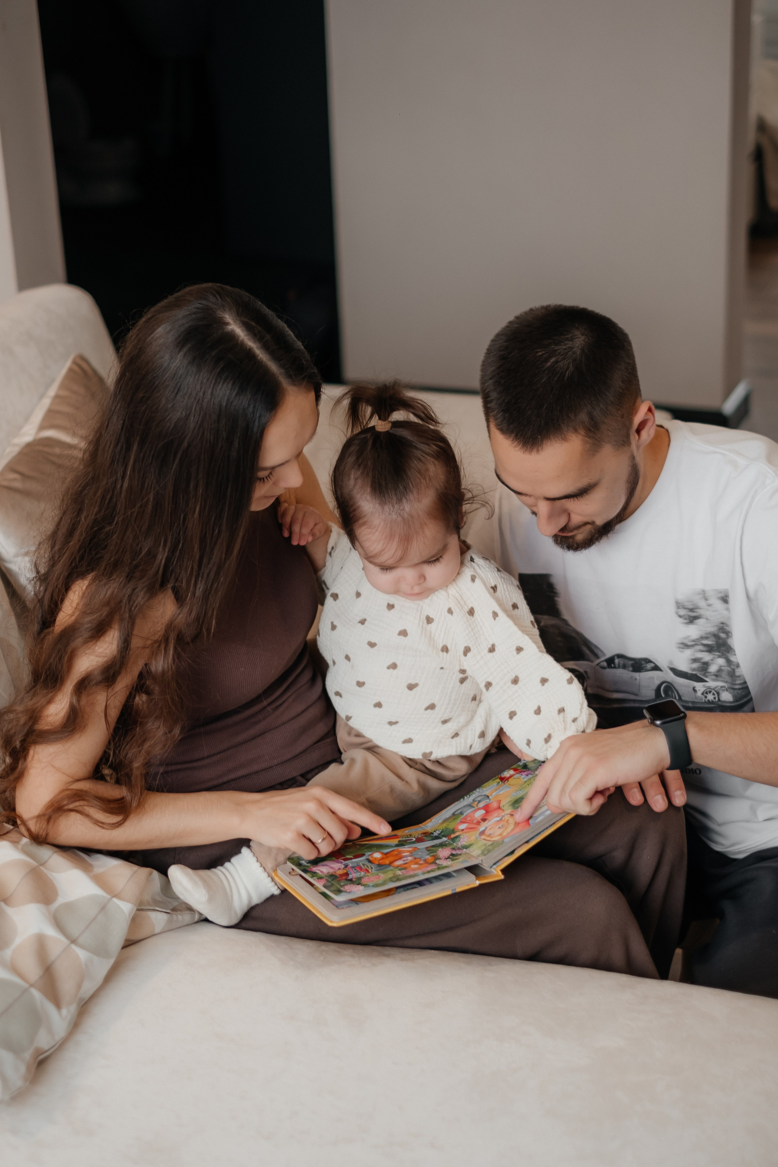 Катя, Саша и Еся | домашняя съемка. Фотограф в Новосибирске Диана Ильиных