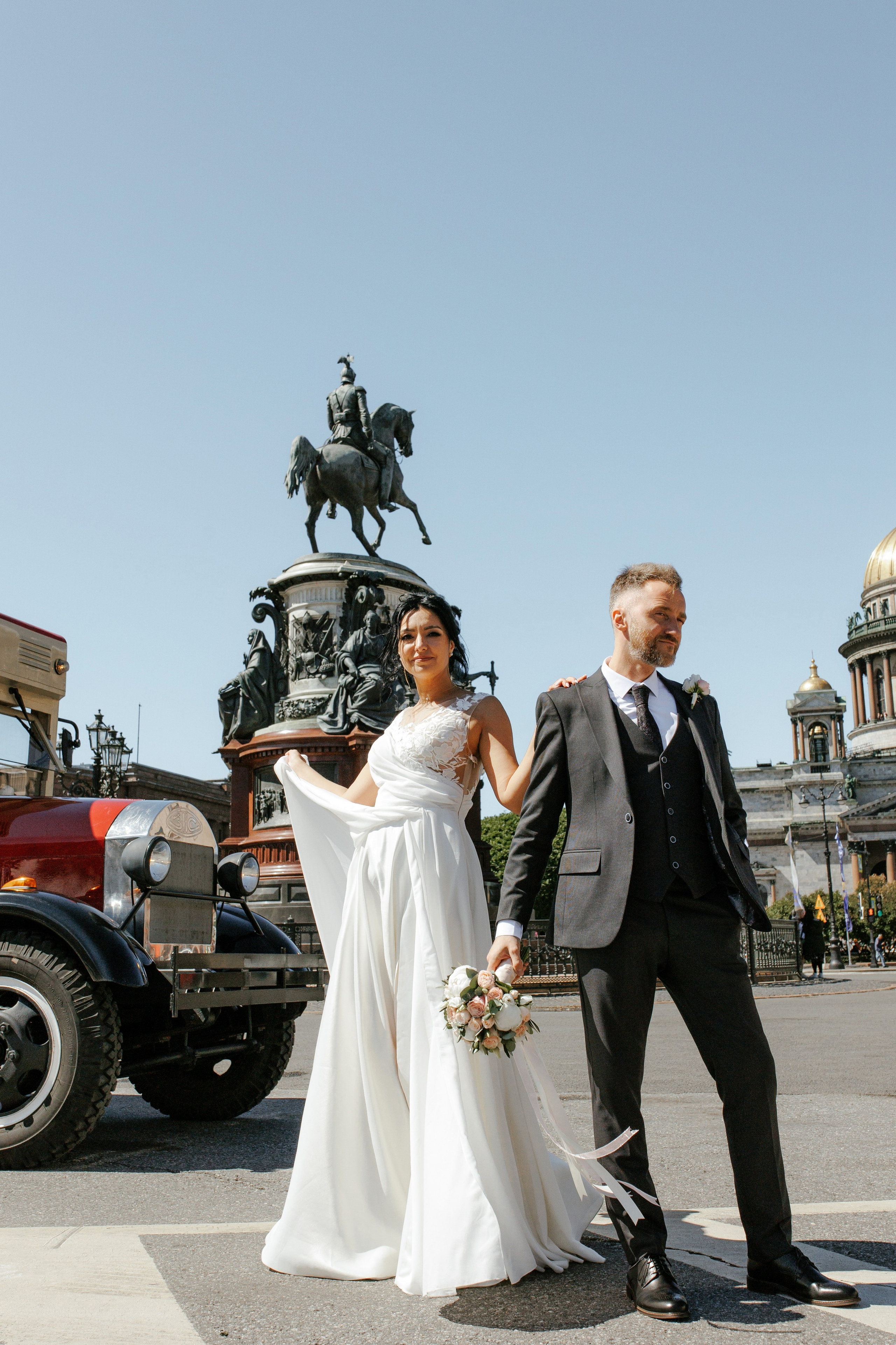 Свадьба в Питере весной. Свадебный фотограф СПБ