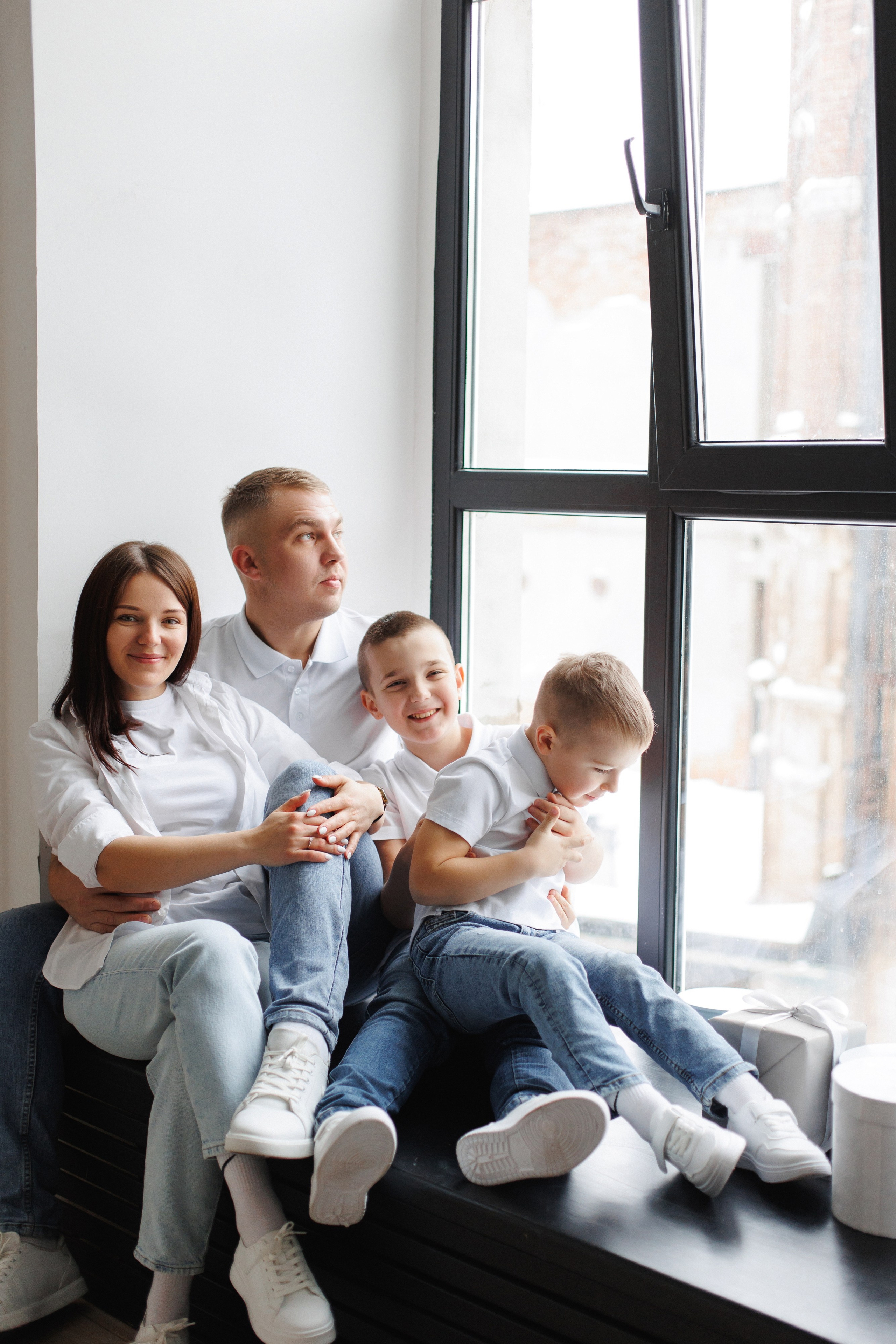 Новогодняя семейная фотосессия Щелково фотостудия Щелково фотограф Щелково