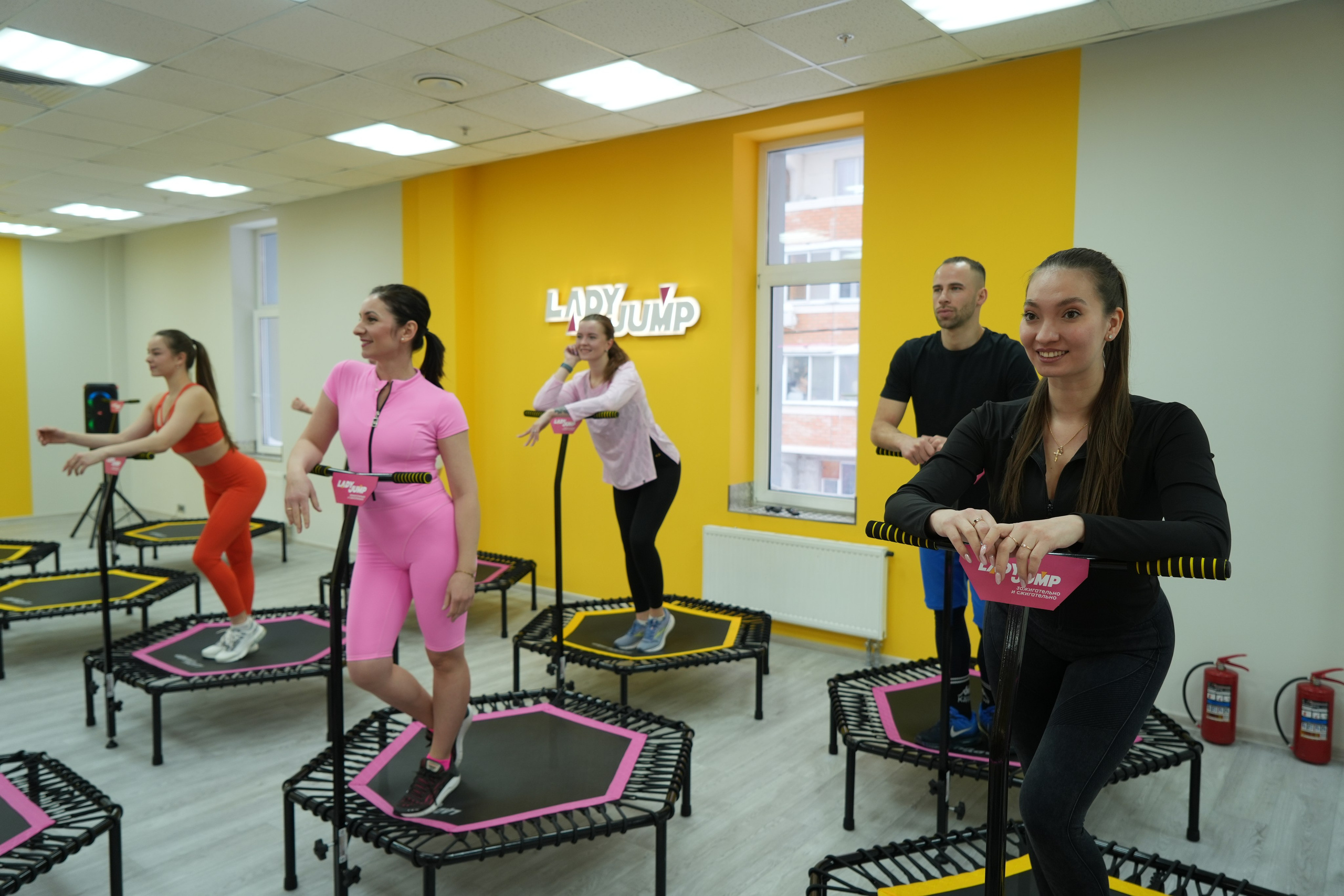 Открытие батутного центра «Lady Jump». Видеограф и Фотограф в Москве