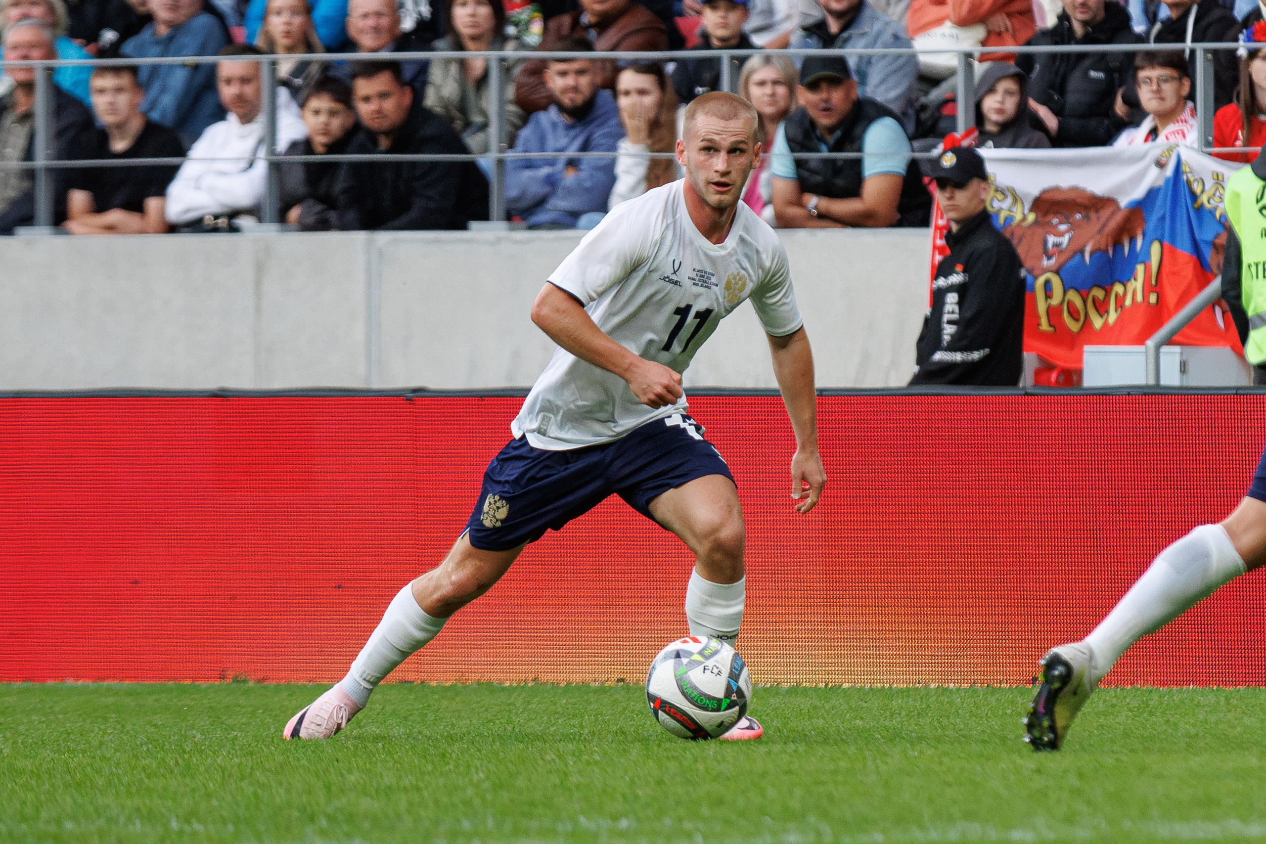 Товарищеский матч Россия — Беларусь. Спортивный фотограф Вадим Добедченков