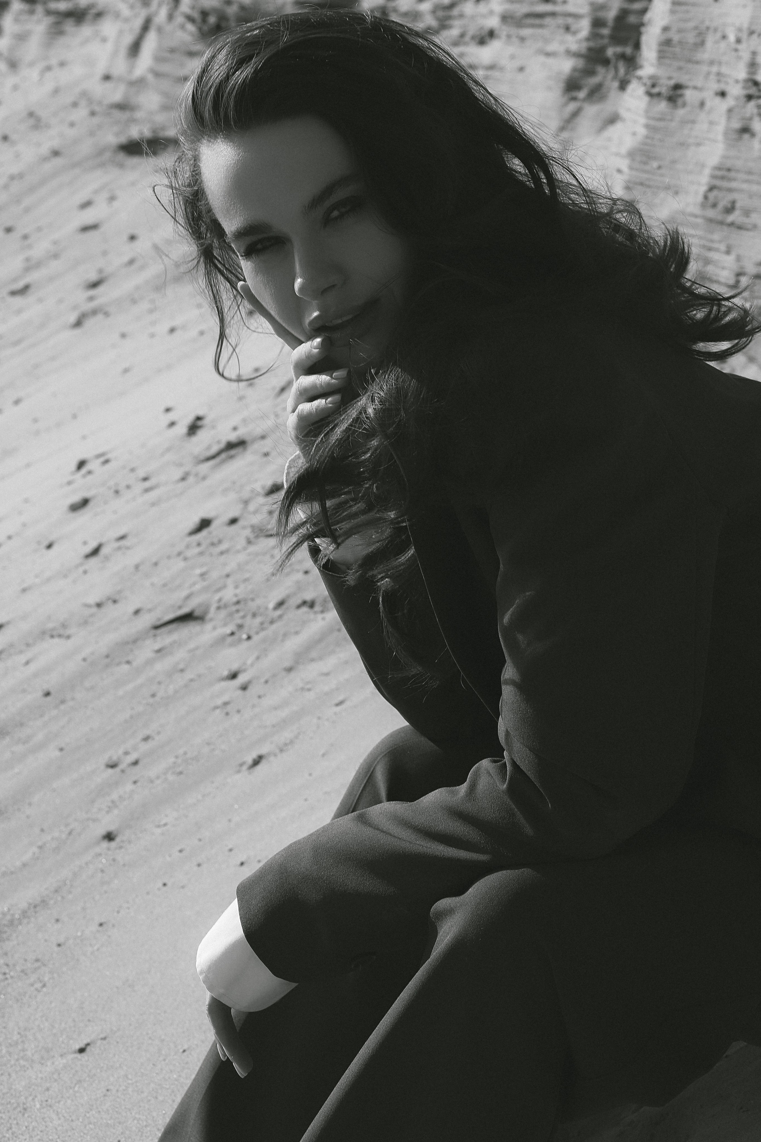 Мария, съемка на берегу