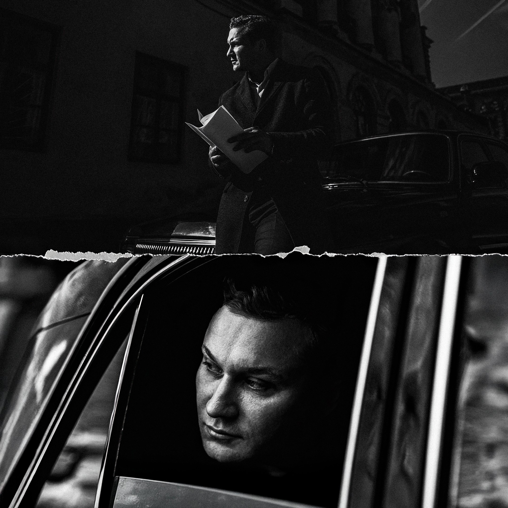 фотосессия с машиной Казань, мужская съемка в чб, фотосессия для адвоката.