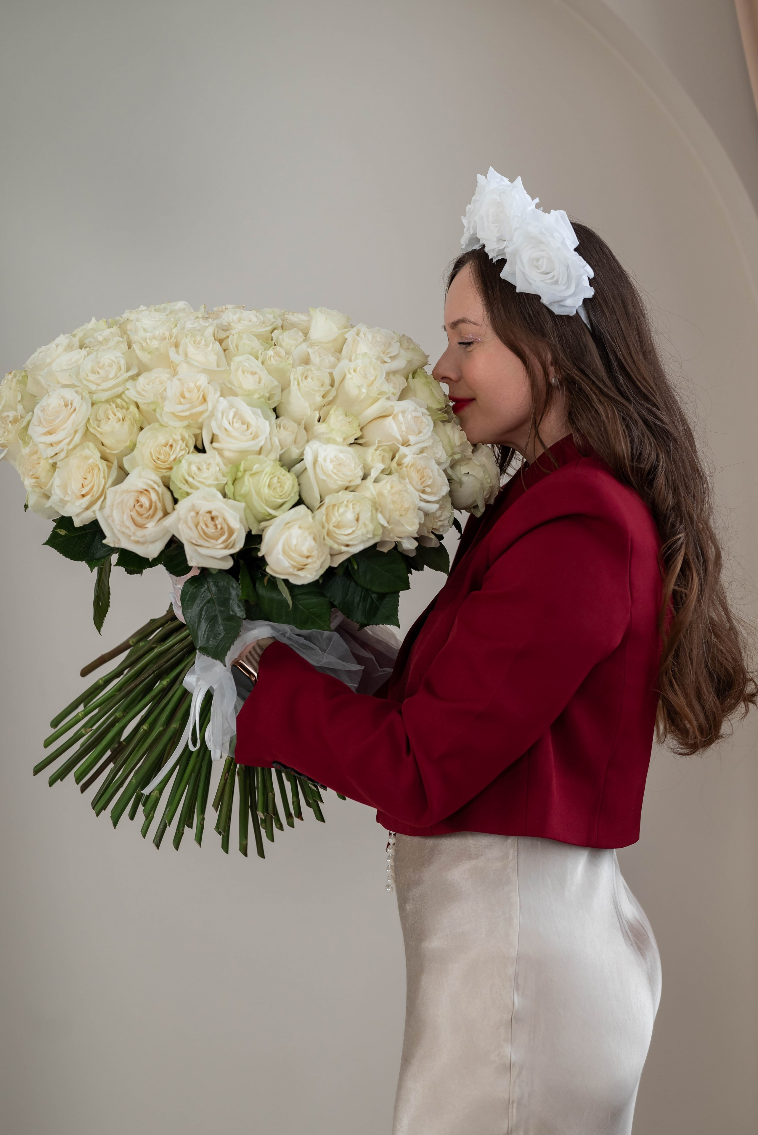 Фотопроект 101 белая роза 2026 год. Фотограф в городе Салават