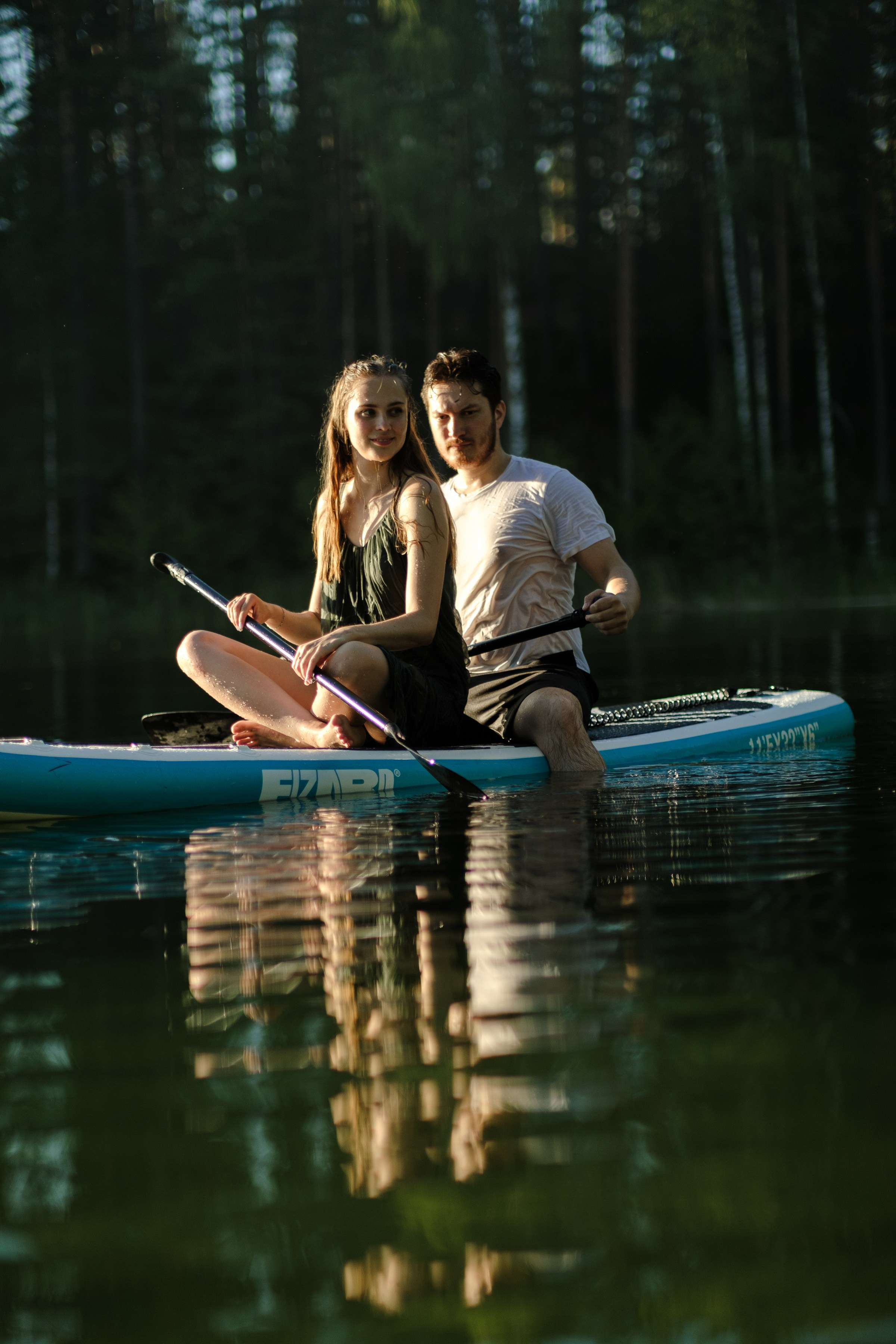 Петя и Лина, на сапах. Интерьерный фотограф и видеограф в Санкт-Петербурге Вадим Балбашевский