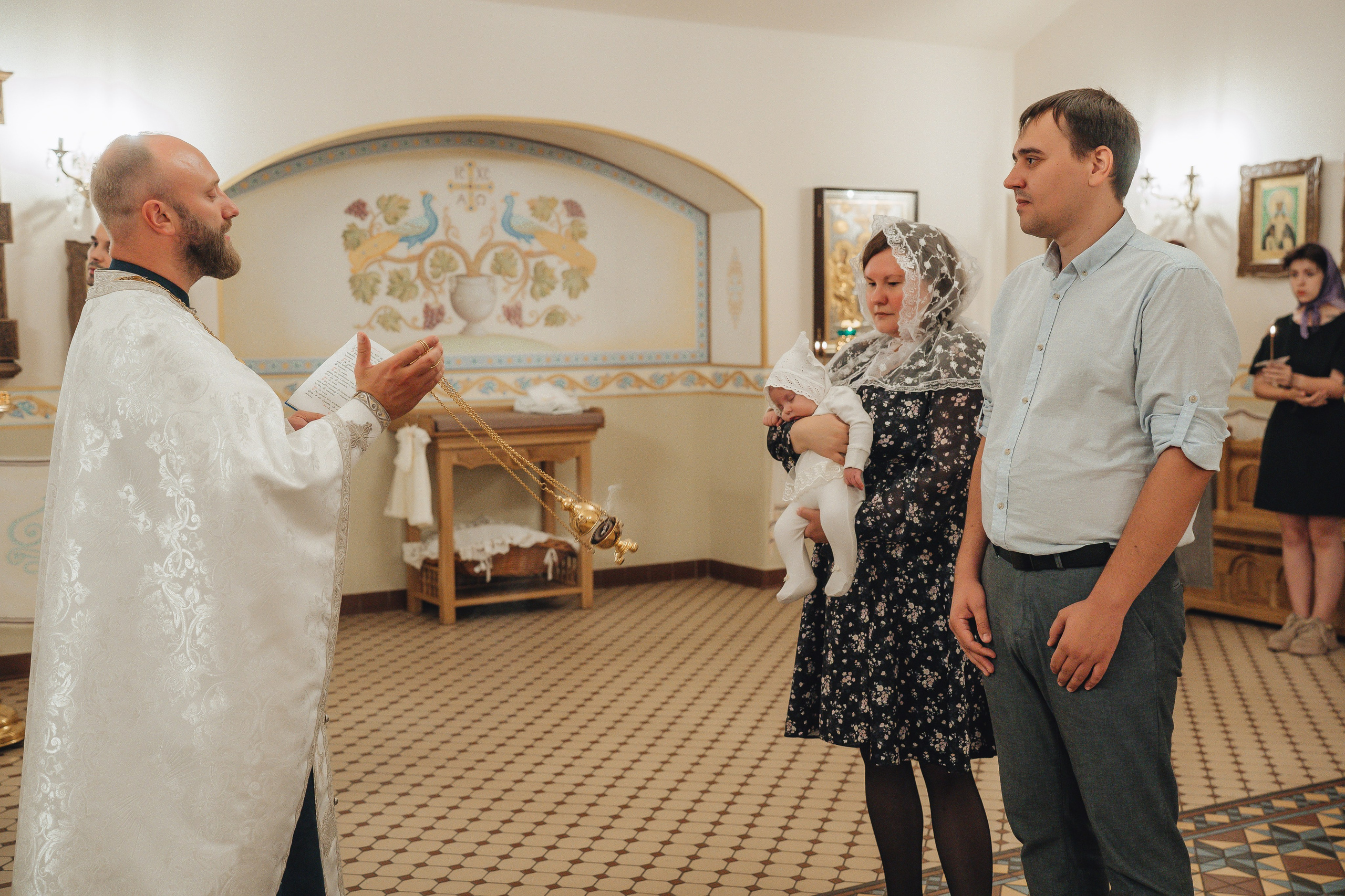 Крещение Ксении. Свадебный и семейный фотограф Пушкин Царское Село СПБ Питер Санкт-Петербург и Рязань Ольга Козлова