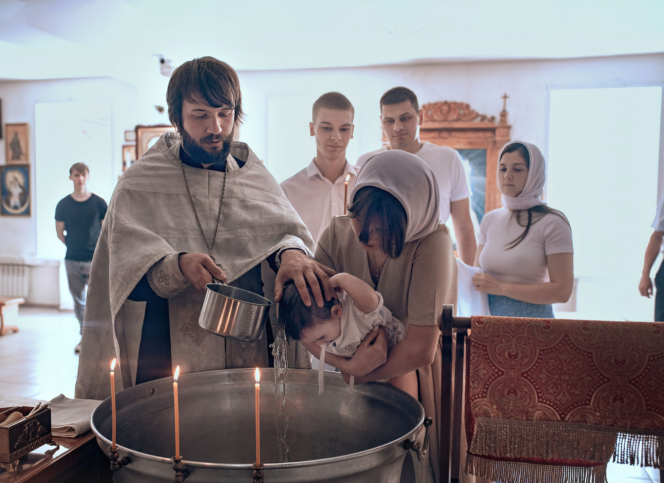 Фото крещения в Красноярске. Фотографы крещения/венчания  Красноярск Татьяна и Вячеслав Переваловы