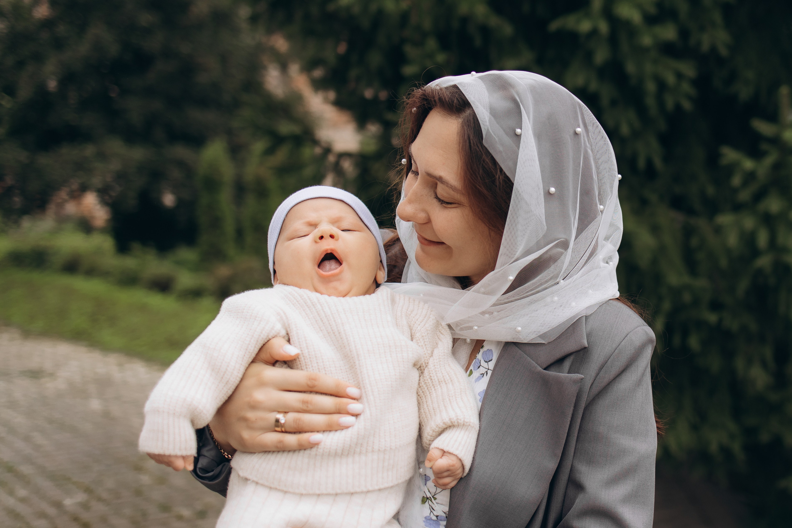 Таинство Крещения Степана в храме Воскресения Христова, с. Трубино (Калужская обл.). Надежда Стар семейный и церковный фотограф в Жукове и Калужской области