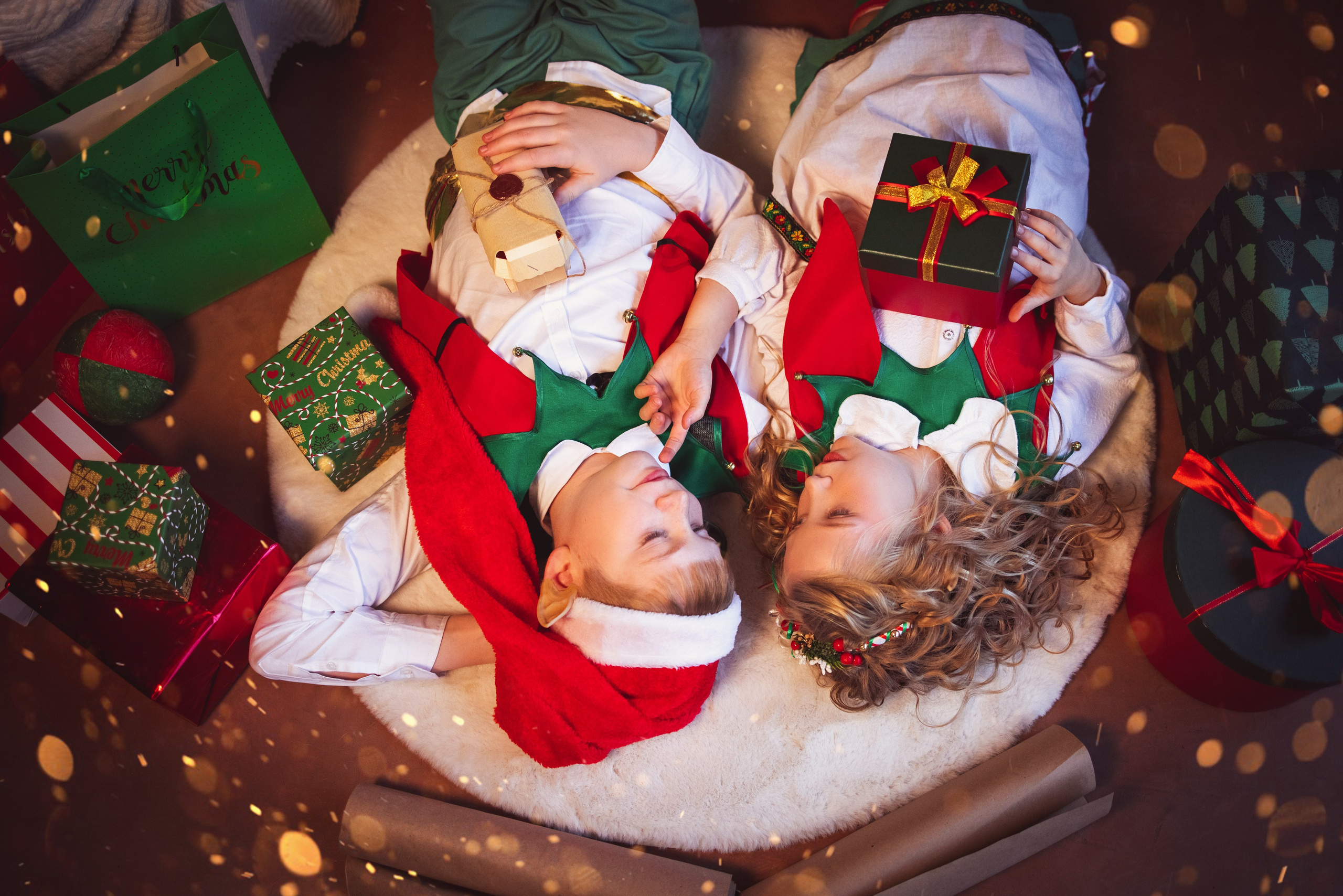 Новогодние ЭЛЬФЫ. Семейный и детский фотограф в Краснодаре Анна Трашкова