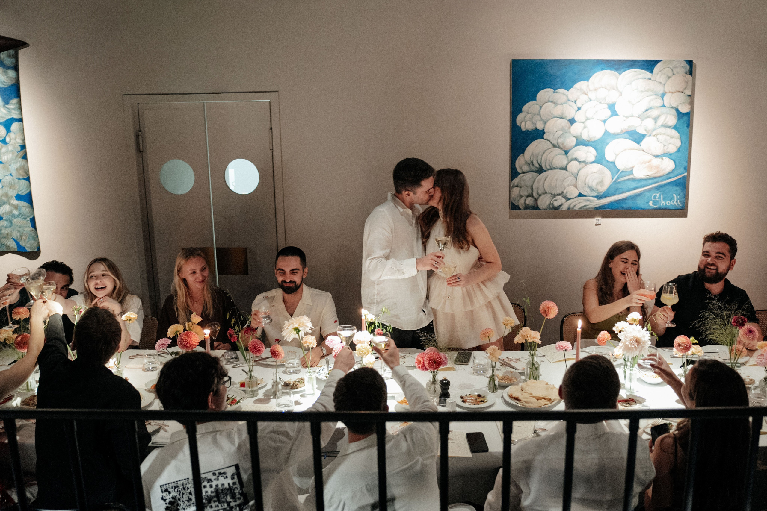 Свадебный ужин в кругу друзей/ ресторан Мина. Свадебный фотограф Москва Александра Аверкова