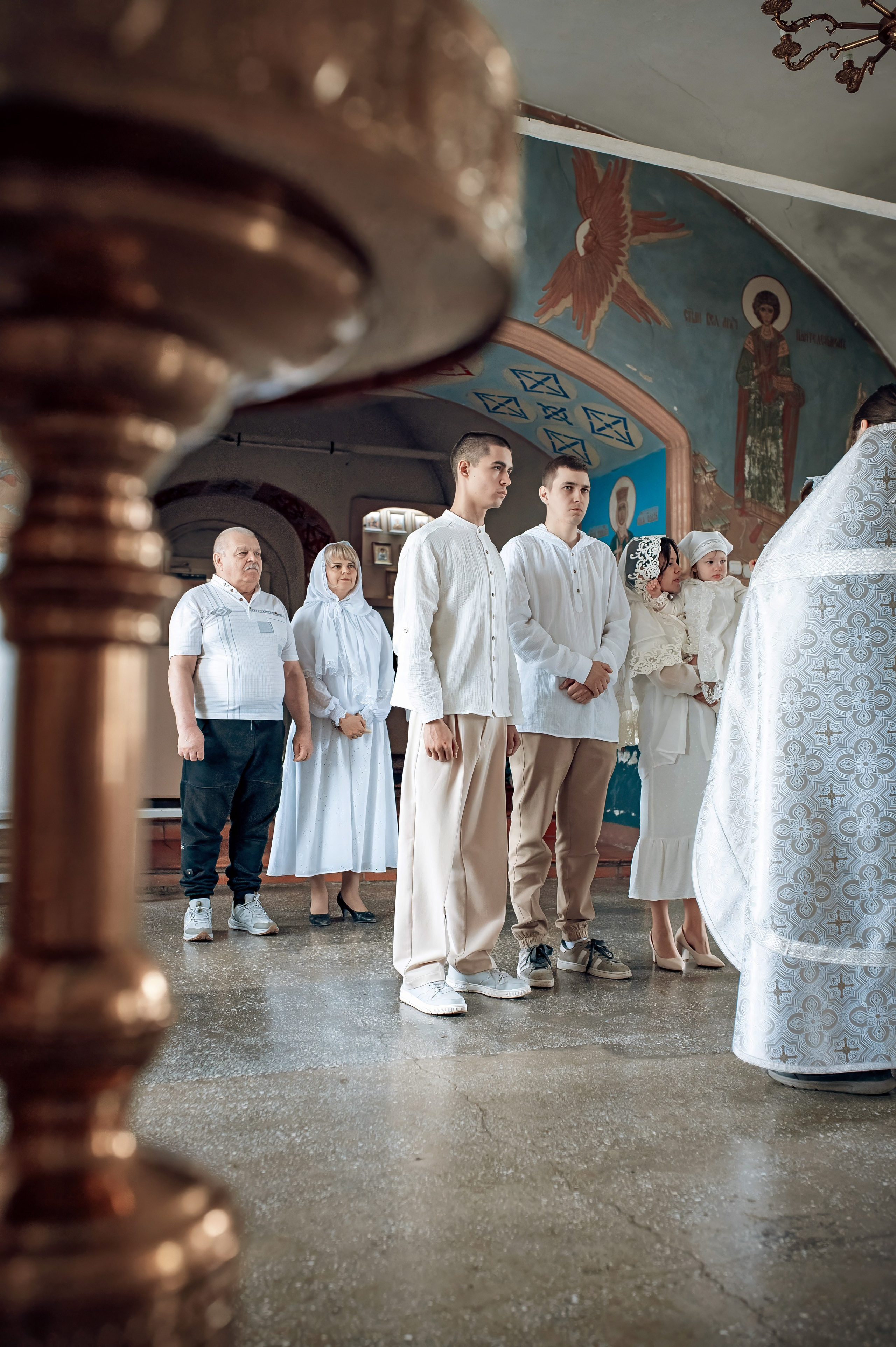 Крещение Машеньки в Свято-Троицком соборе Емельяново. Фотографы крещения/венчания  Красноярск Татьяна и Вячеслав Переваловы