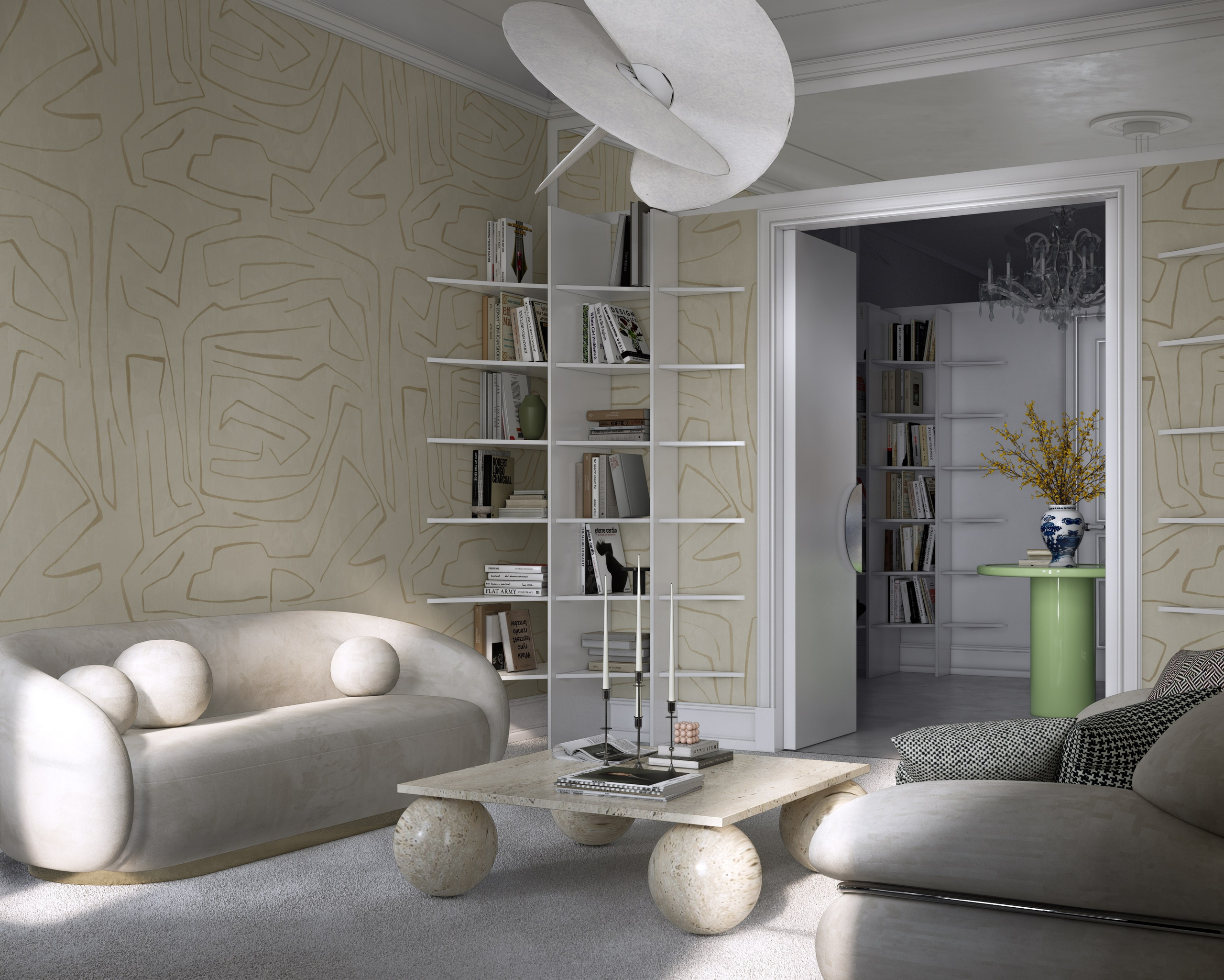 Квартира для деятелей искусств в Санкт-Петербурге, 2023 год, 98 м.кв. BYPRITCHINA | студия дизайна интерьера г. Москва