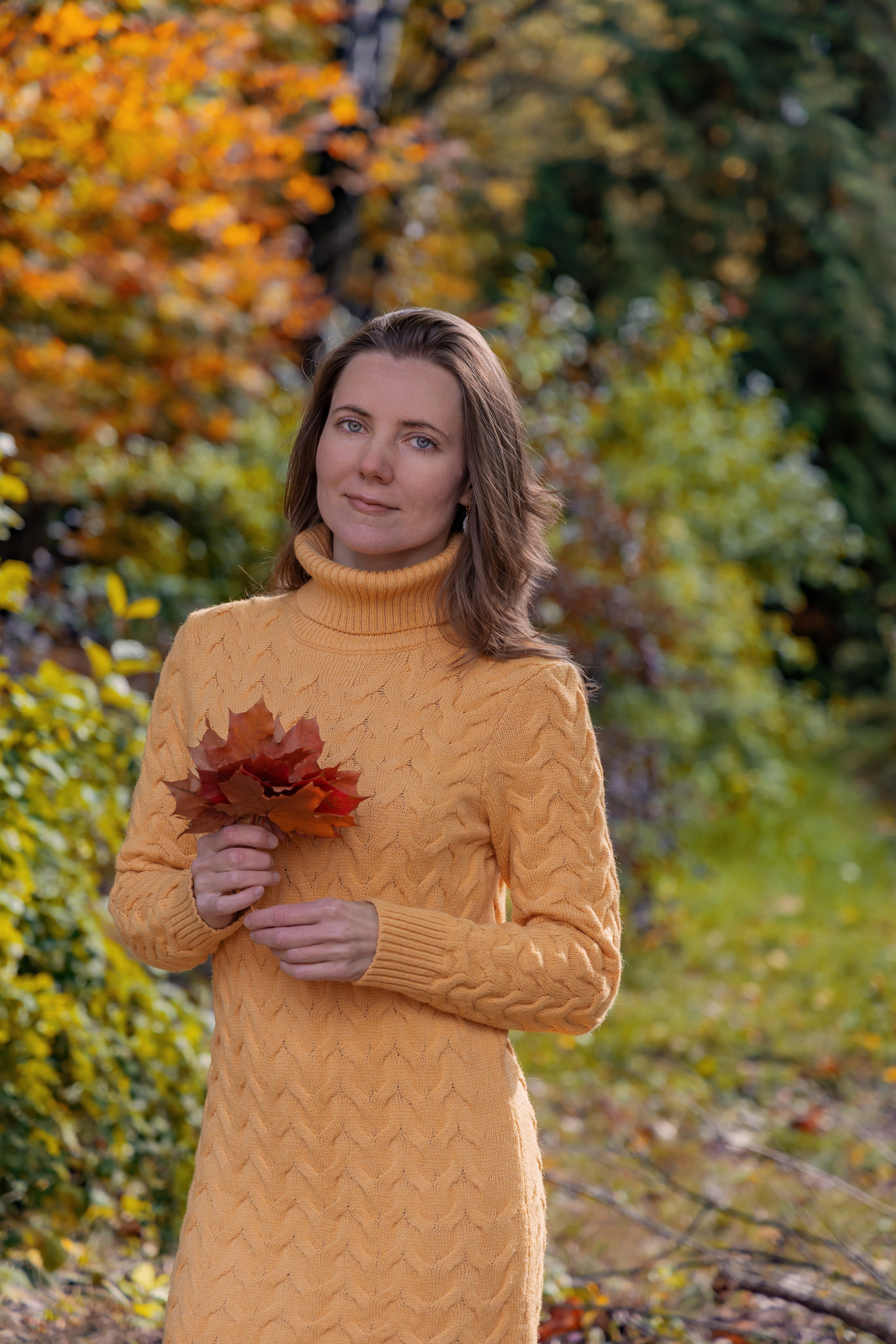 Жёлтая осень и ретро-велосипед. Репортажный, семейный и студийный фотограф в Москве Демин Алексей