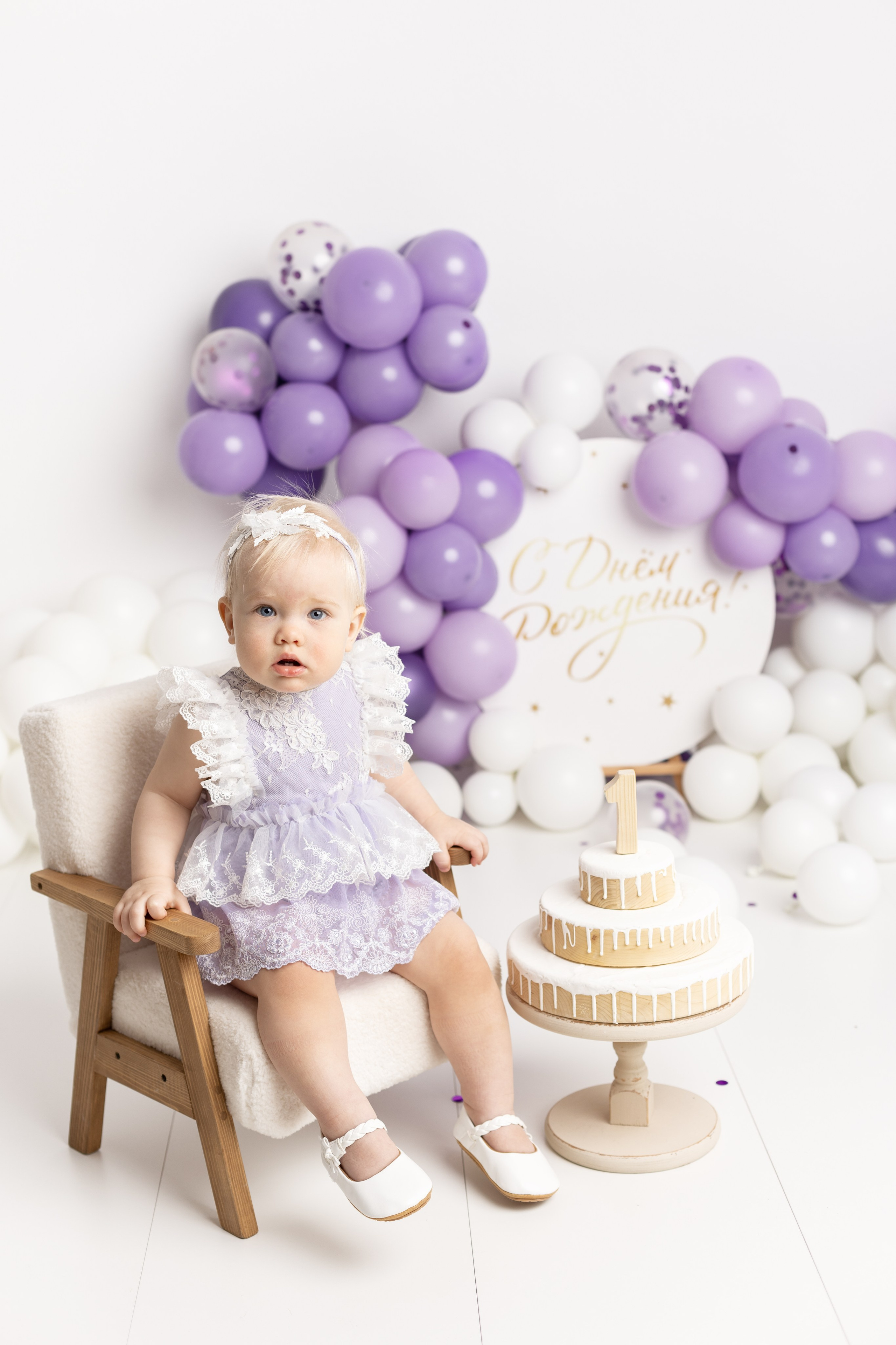 Фотосессия к первому дню рождения. Фотограф новорожденных, детский фотограф в г. Оренбурге Екатерина Козлова