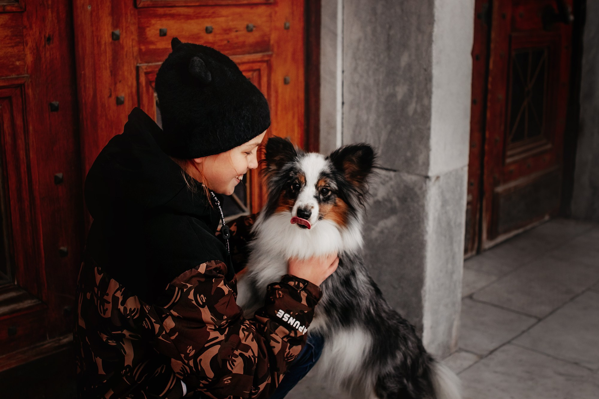 Марина и Кутька. Фотограф Наталья Потапова