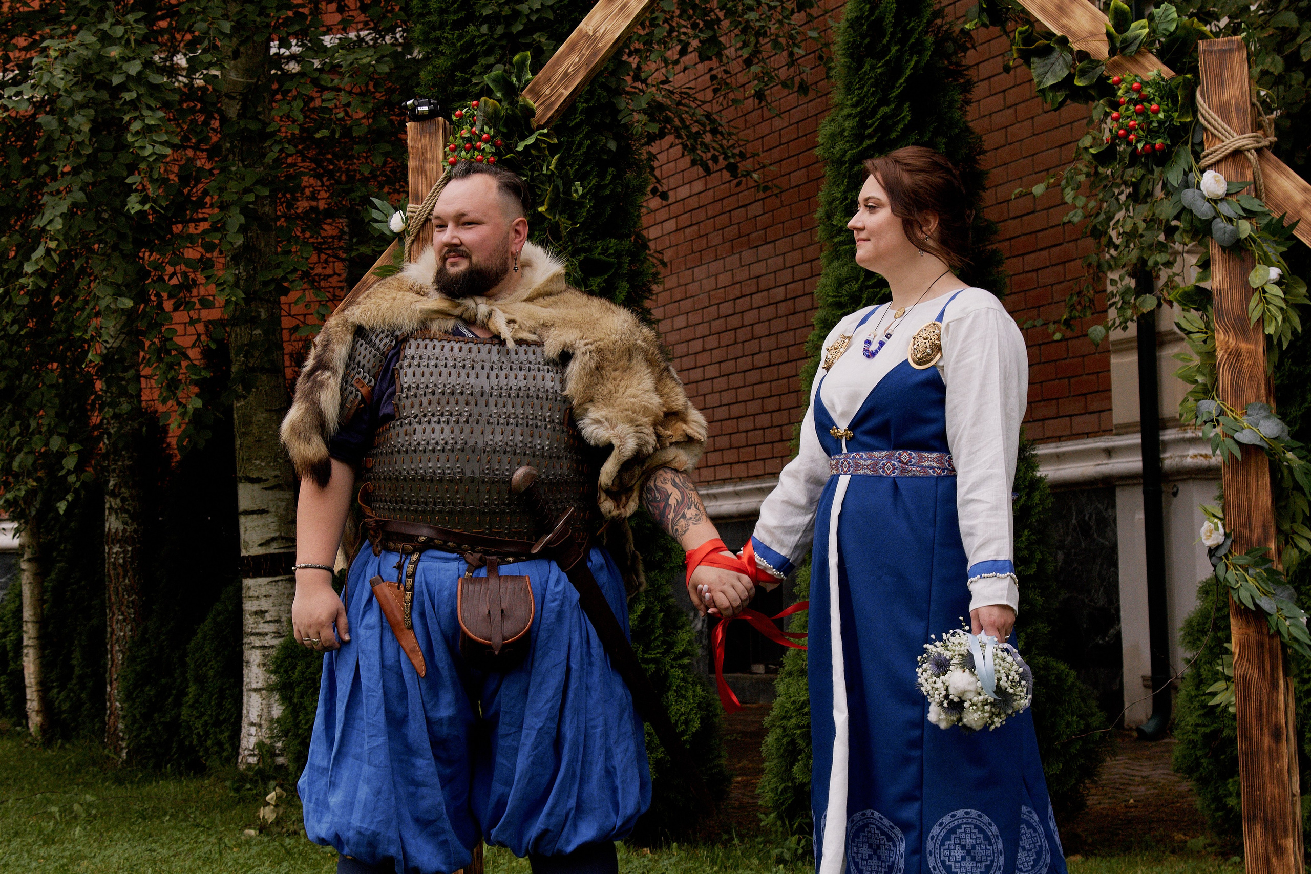 Юлия и Антон. Выездная роспись в стиле викингов. Фотограф лавстори Москва/МО Приятелева Ангелина