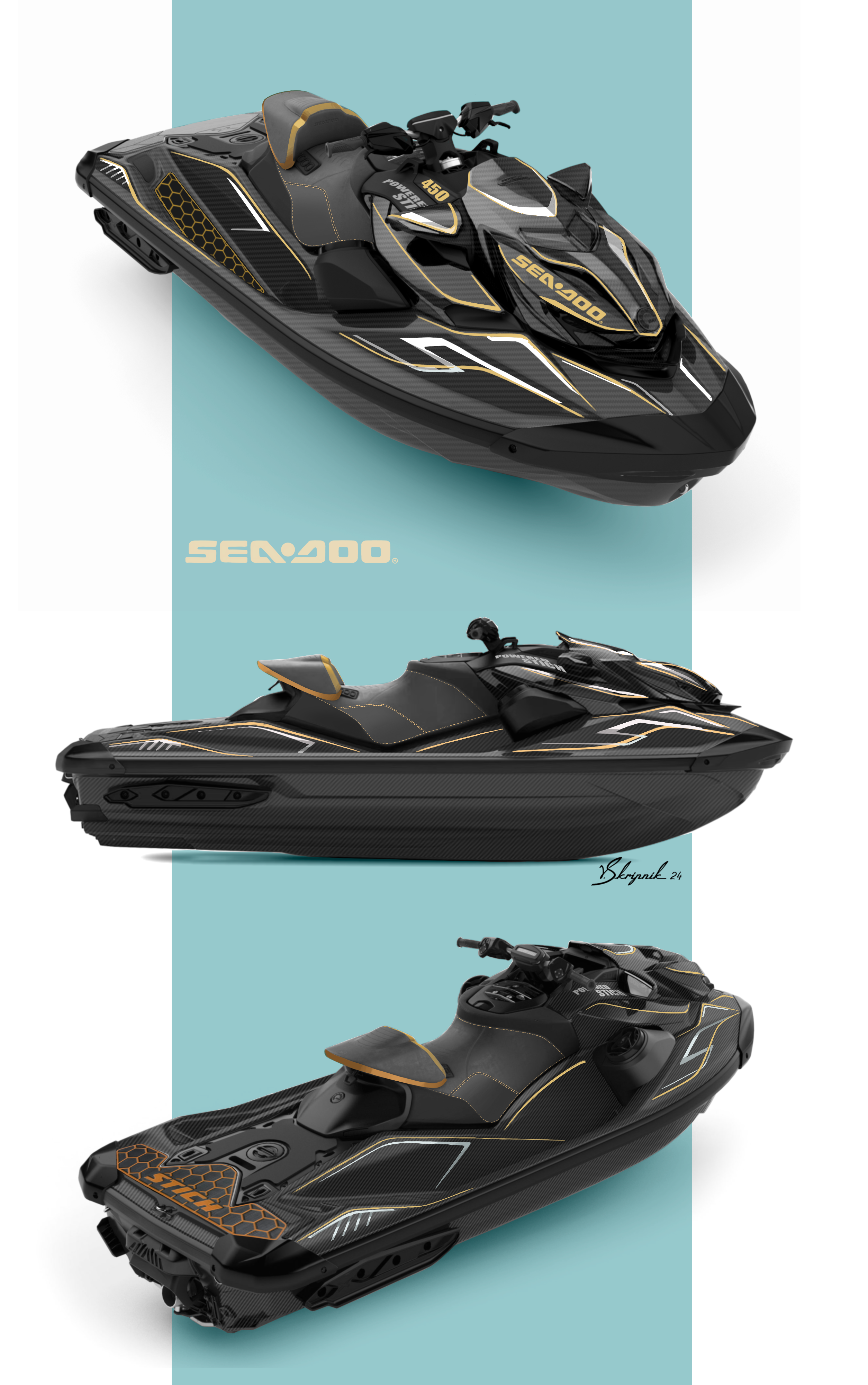 Styling design. Design Yachts and Cars