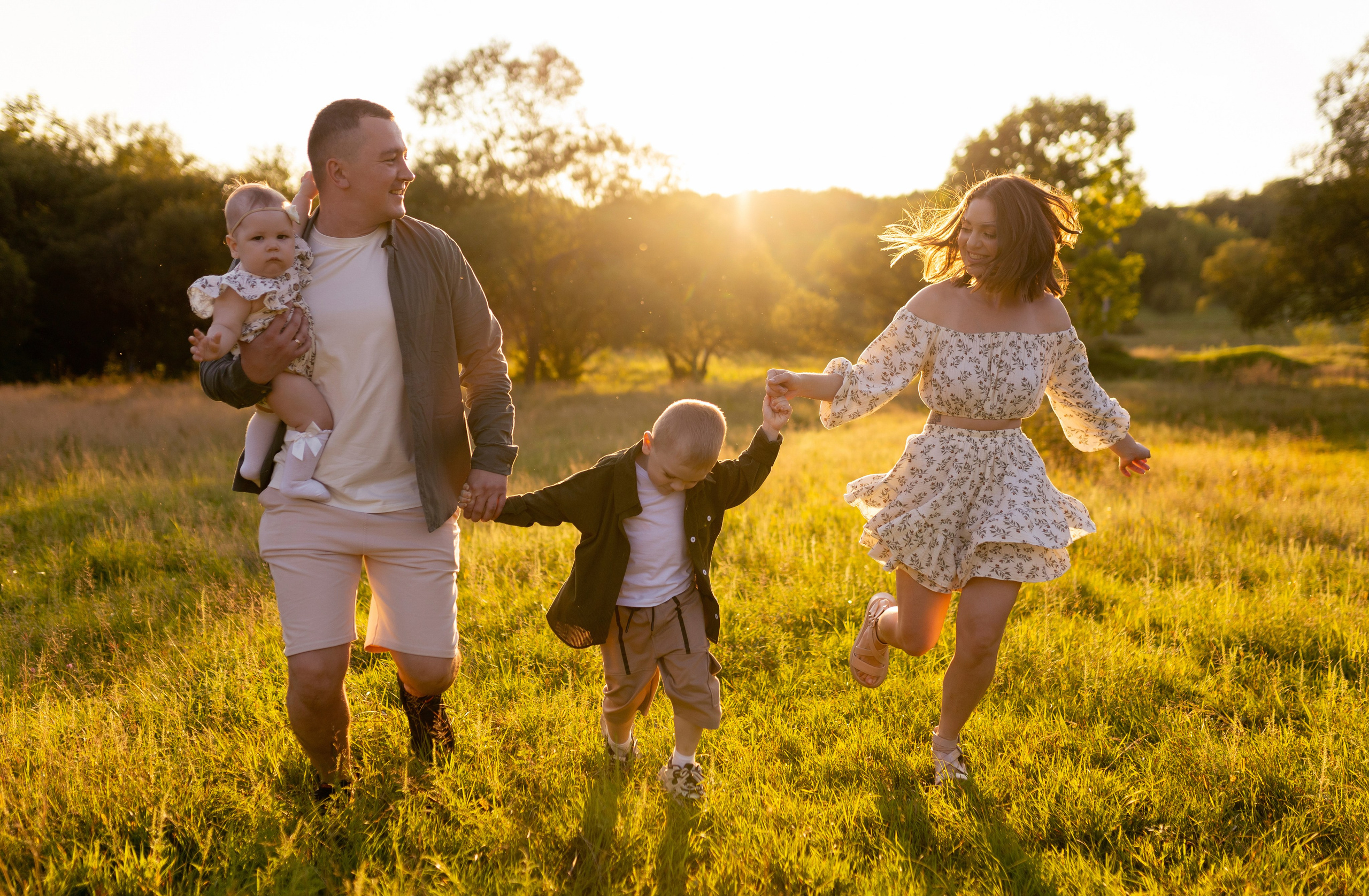 Семейная фотосессия на закате. ФОТОГРАФ ХАБАРОВСК АНАСТАСИЯ РАЧЕНКОВА