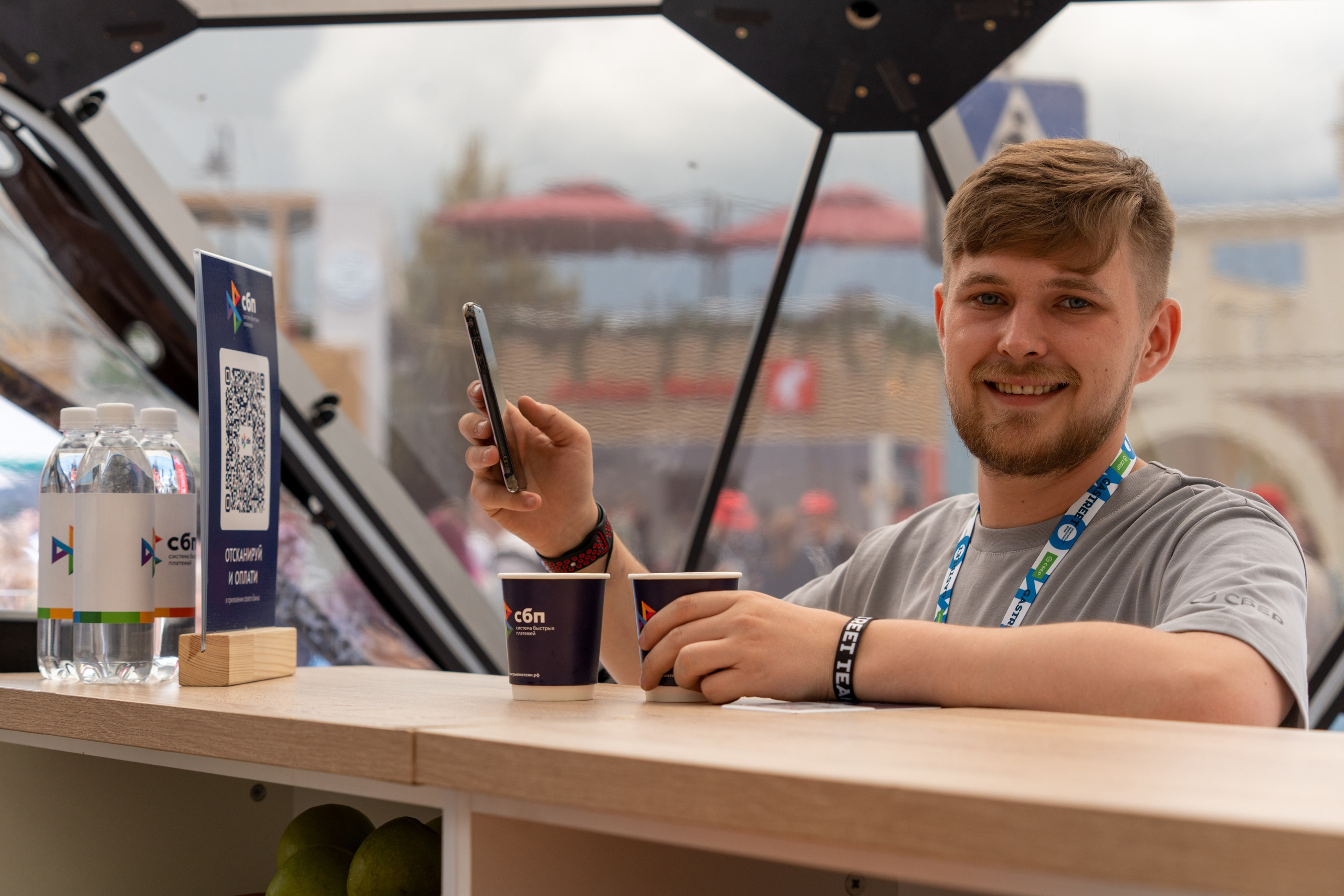 Фотоотчет партнерской интеграции СБП на Gastreet 2023. Репортажный фотограф в Красной Поляне и Сочи Павлюченко Екатерина