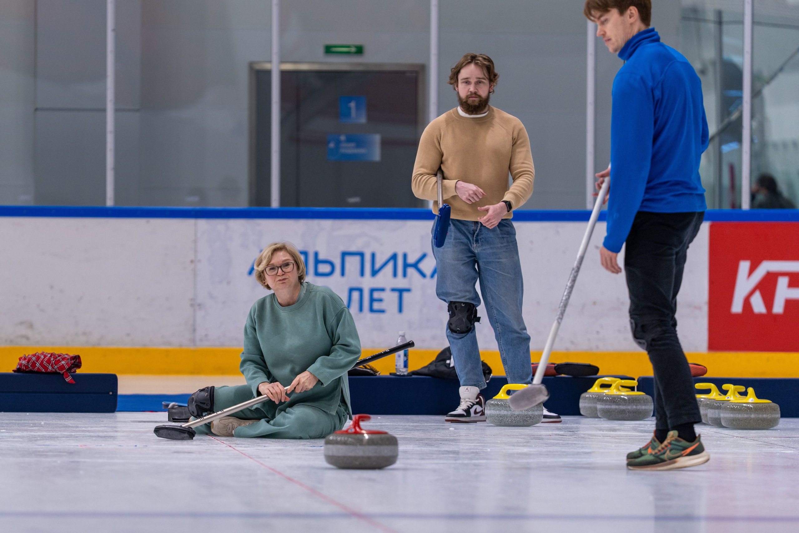 Керлинг для компании Р-Фарм. Репортажный фотограф в Красной Поляне и Сочи Павлюченко Екатерина