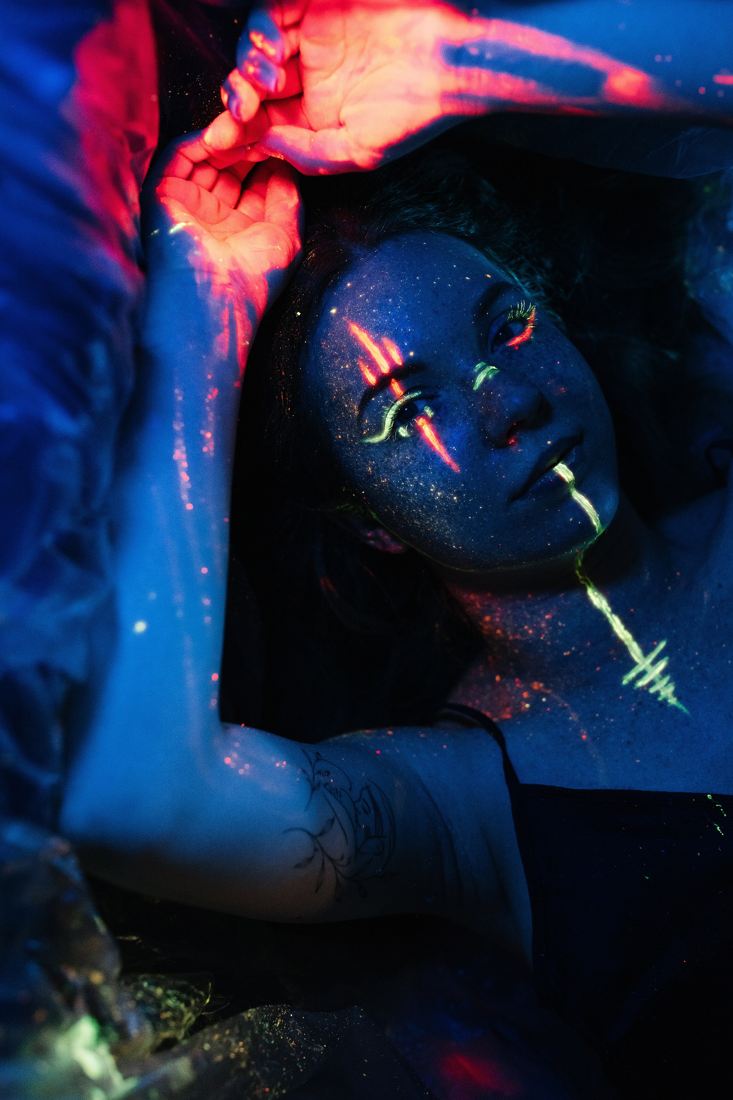 Съемки со светящимися красками. Свадебный, семейный фотограф в Рязани Лена Брант