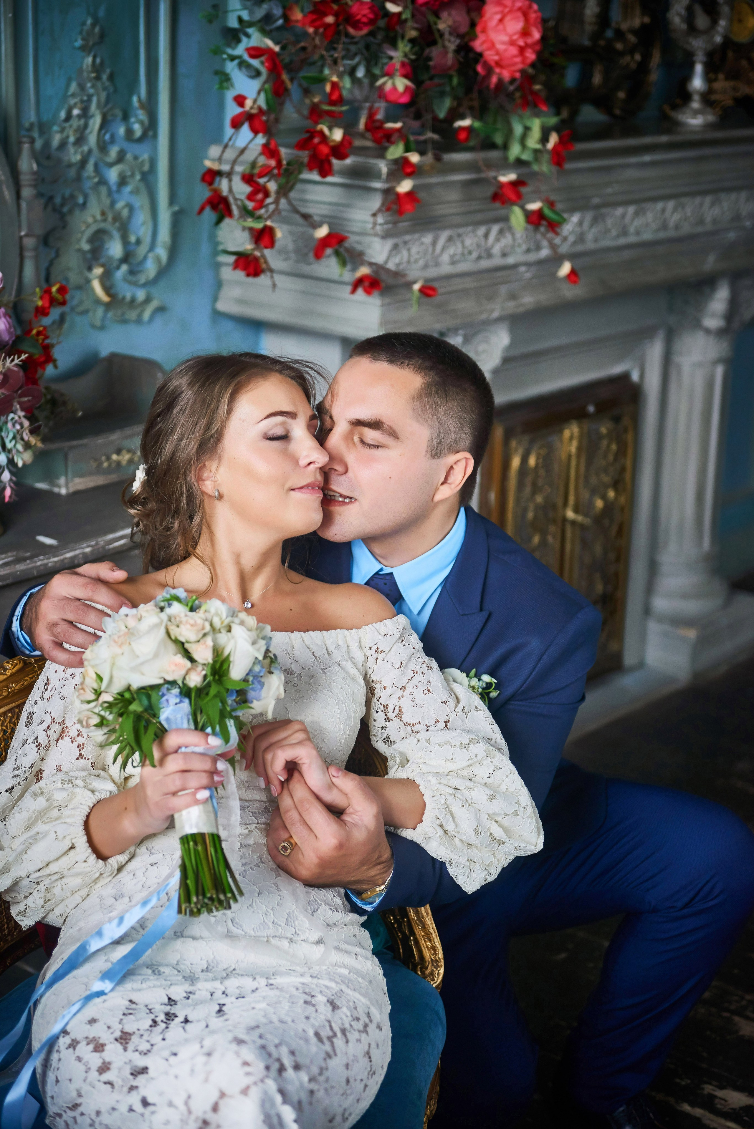 Свадебная фотосессия в студии. Портретный, семейный и свадебный фотограф в Санкт-Петербурге и в Пушкине Ширяев Денис