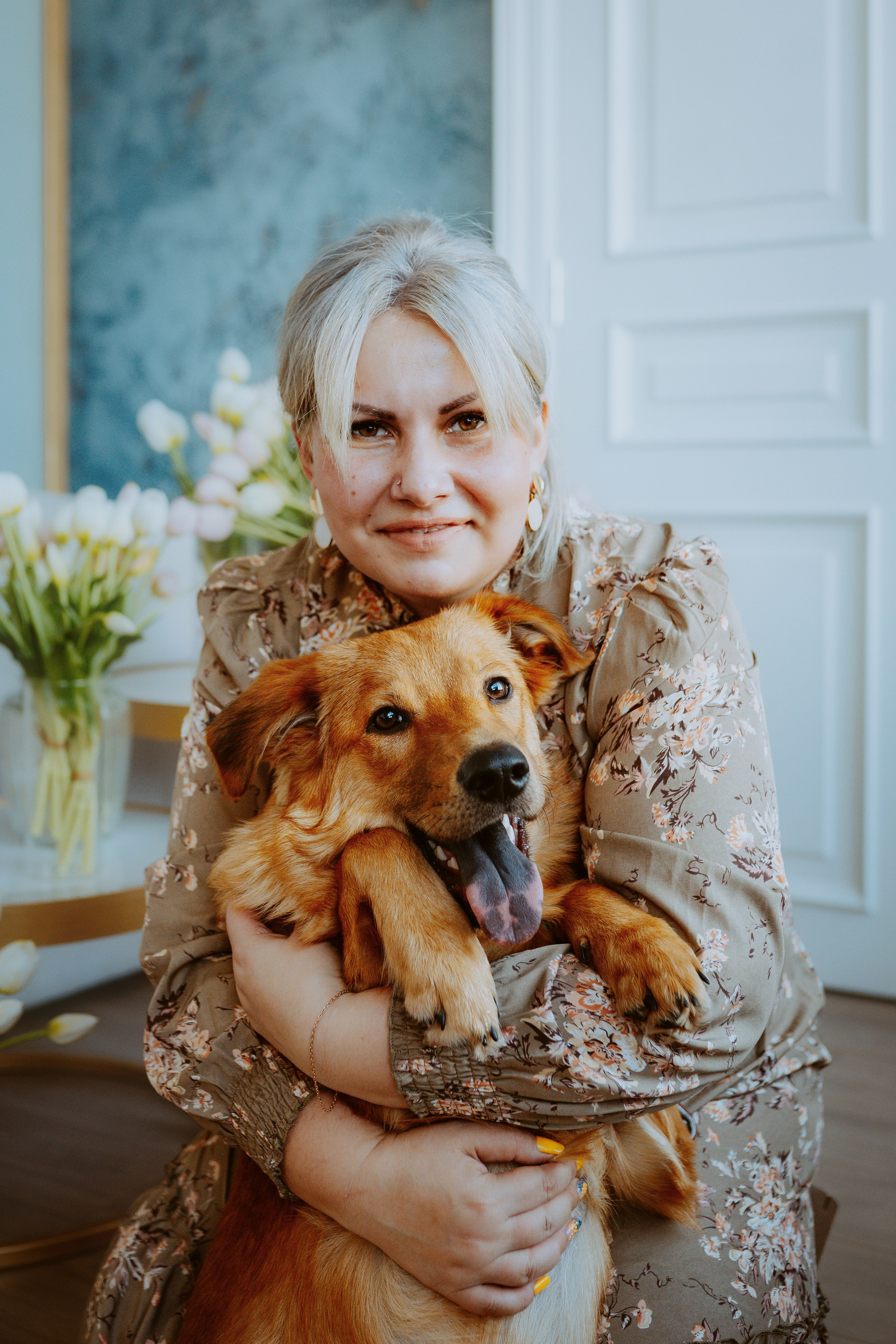 Рэй, Кузя, Ольга и Александр. Фотограф анималист в Спб недорого Олеся Майорова