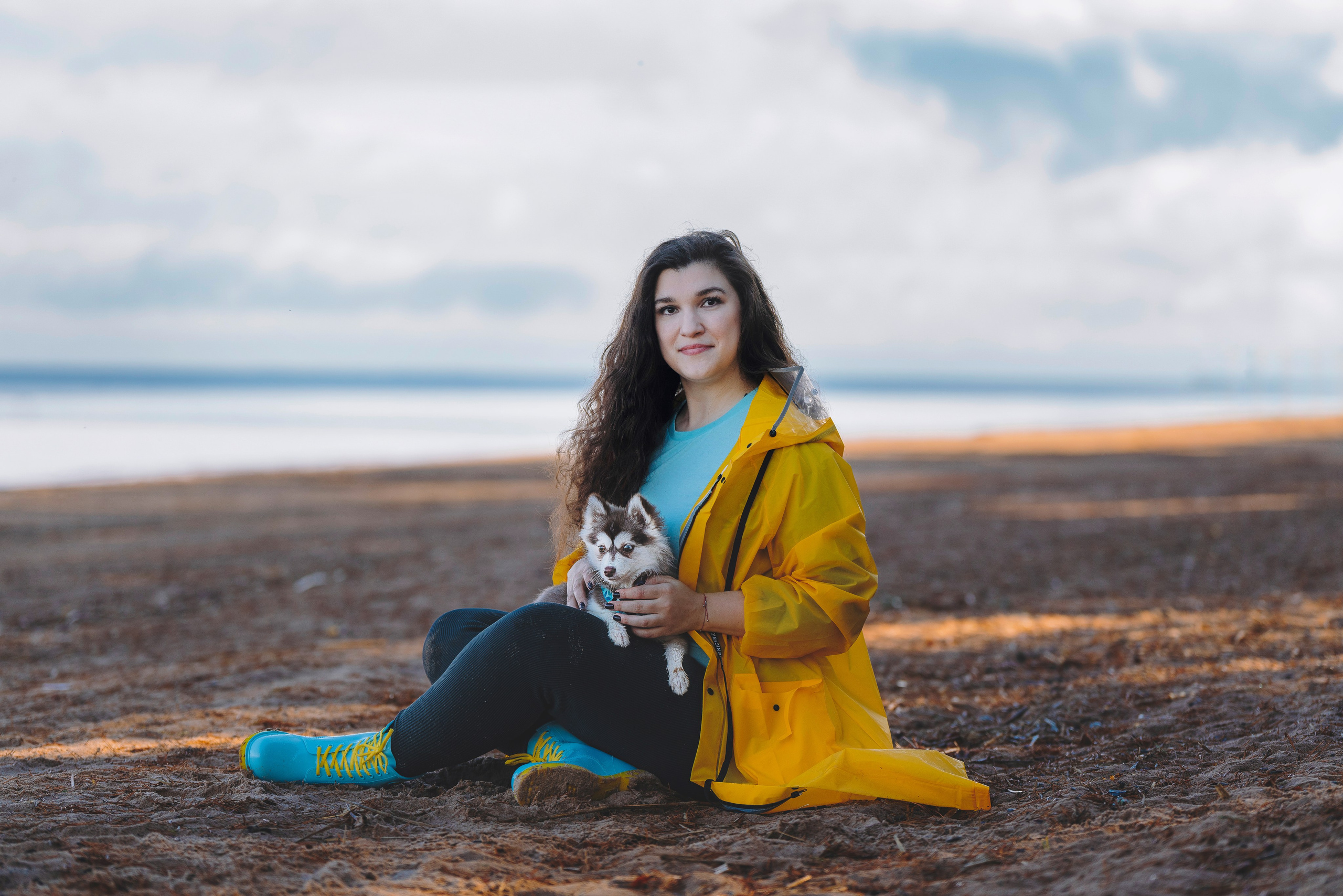 Катерина и Дрэка. Фотограф анималист в Спб недорого Олеся Майорова