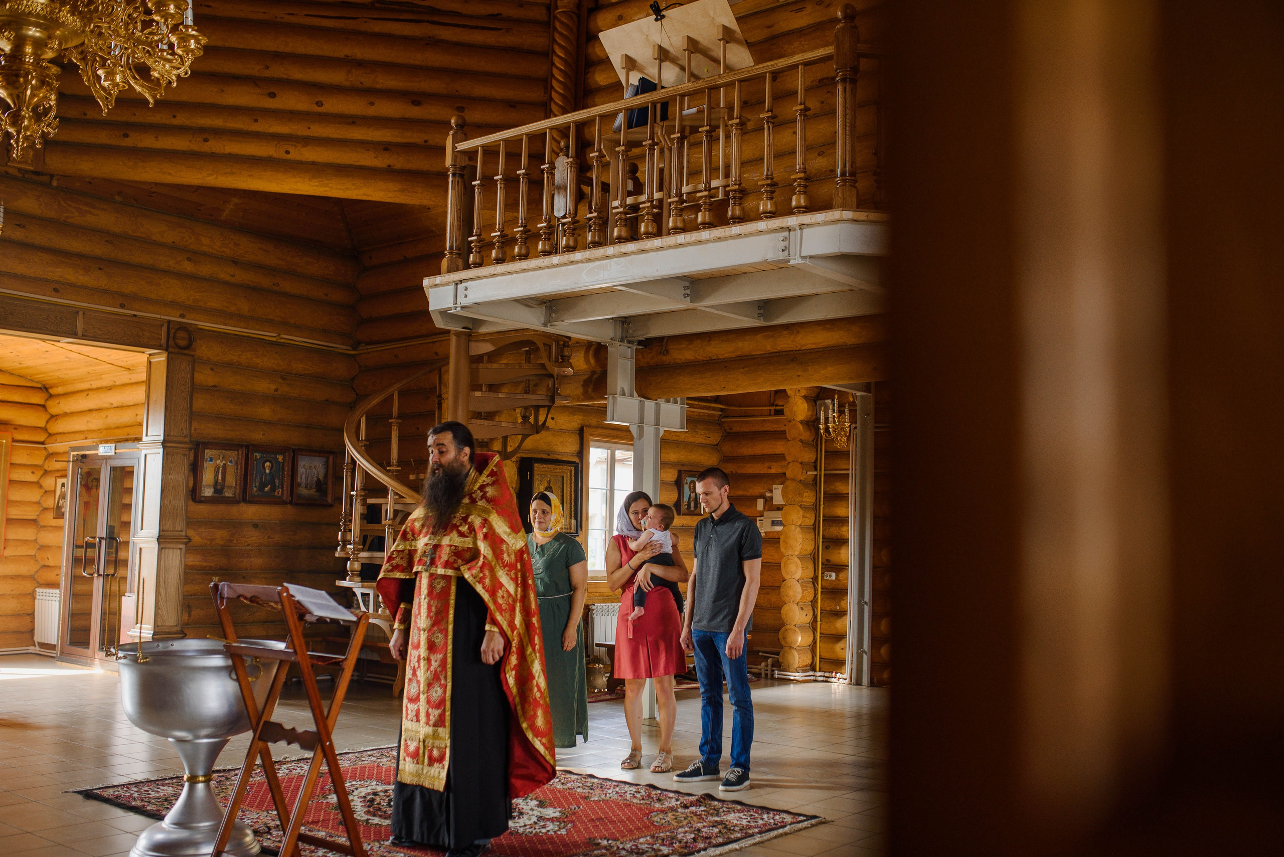 Крещение Олега. Храм святых мучеников Адриана и Наталии (дальнее Арбеково). Свадебный и семейный Фотограф в Пензе Татьяна Лапоногова