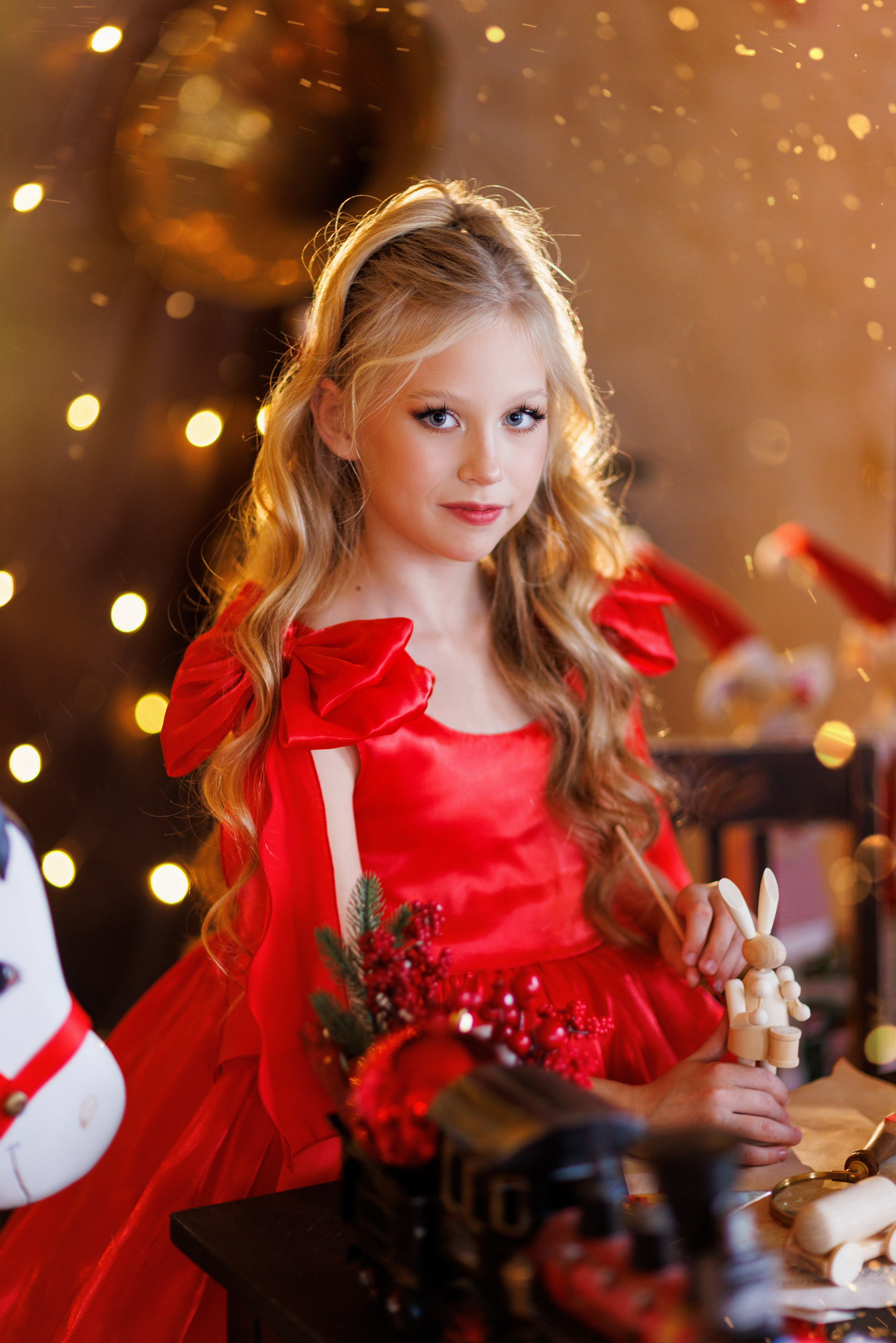Сказочная новогодняя фотосессия с Сантой, в фотостудии в города Краснодара. Семейный и детский фотограф в Краснодаре Анна Трашкова