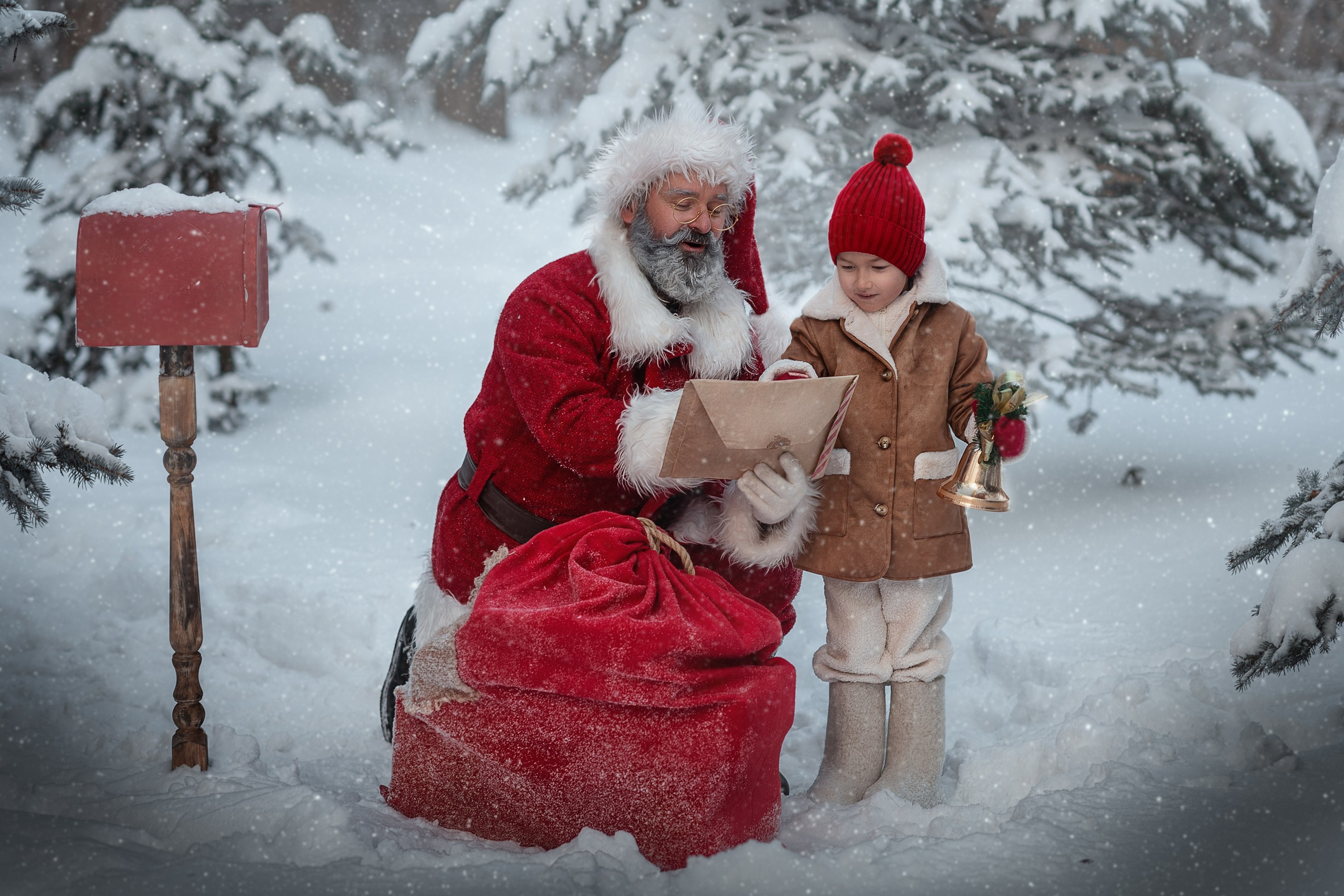 САНТА НА УЛИЦЕ. Семейный фотограф Екатеринбург Лора Мур