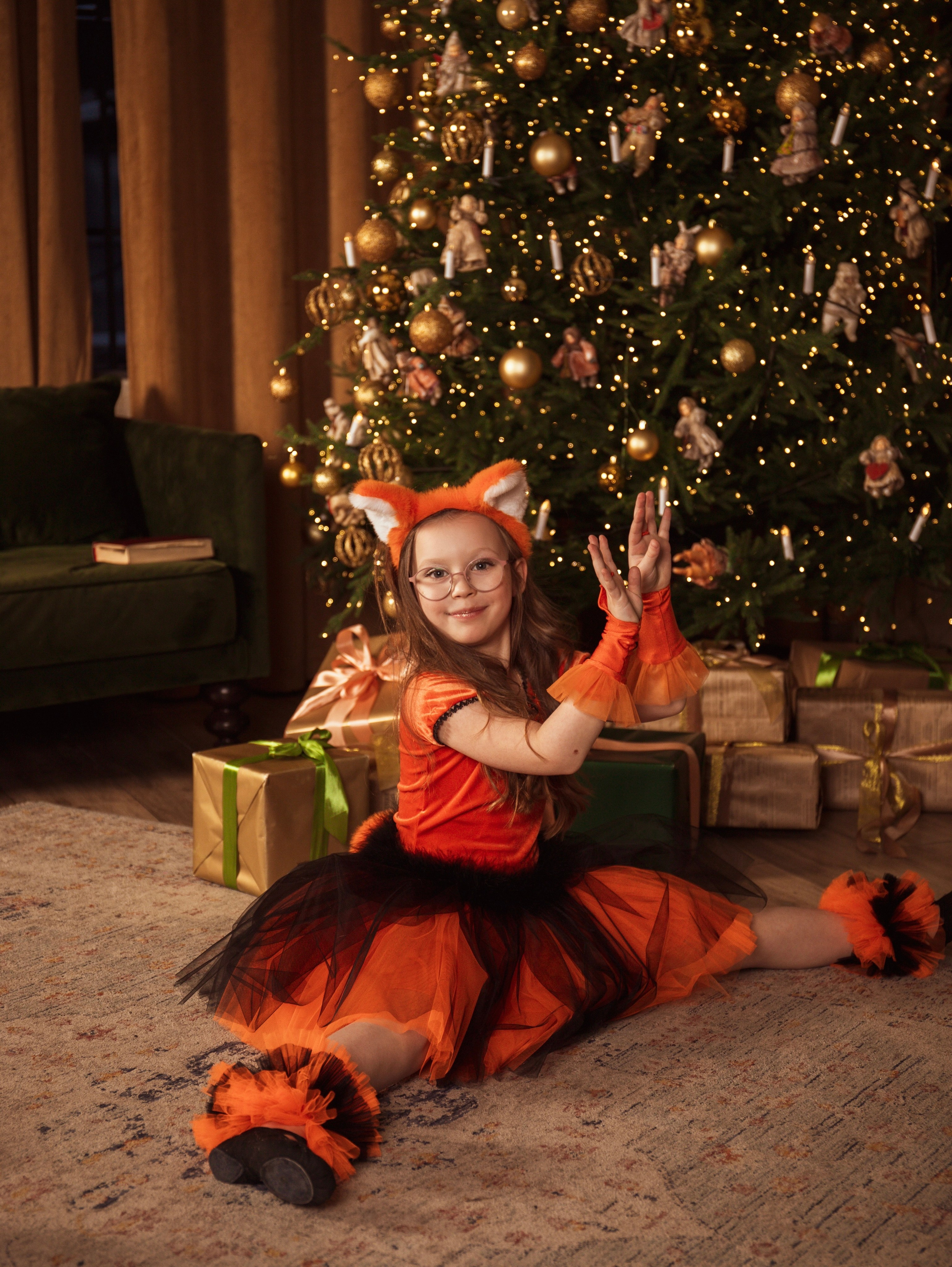 Мама с дочкой, новогодняя сьемка. Свадебный и семейный фотограф в Москве Мила Широких