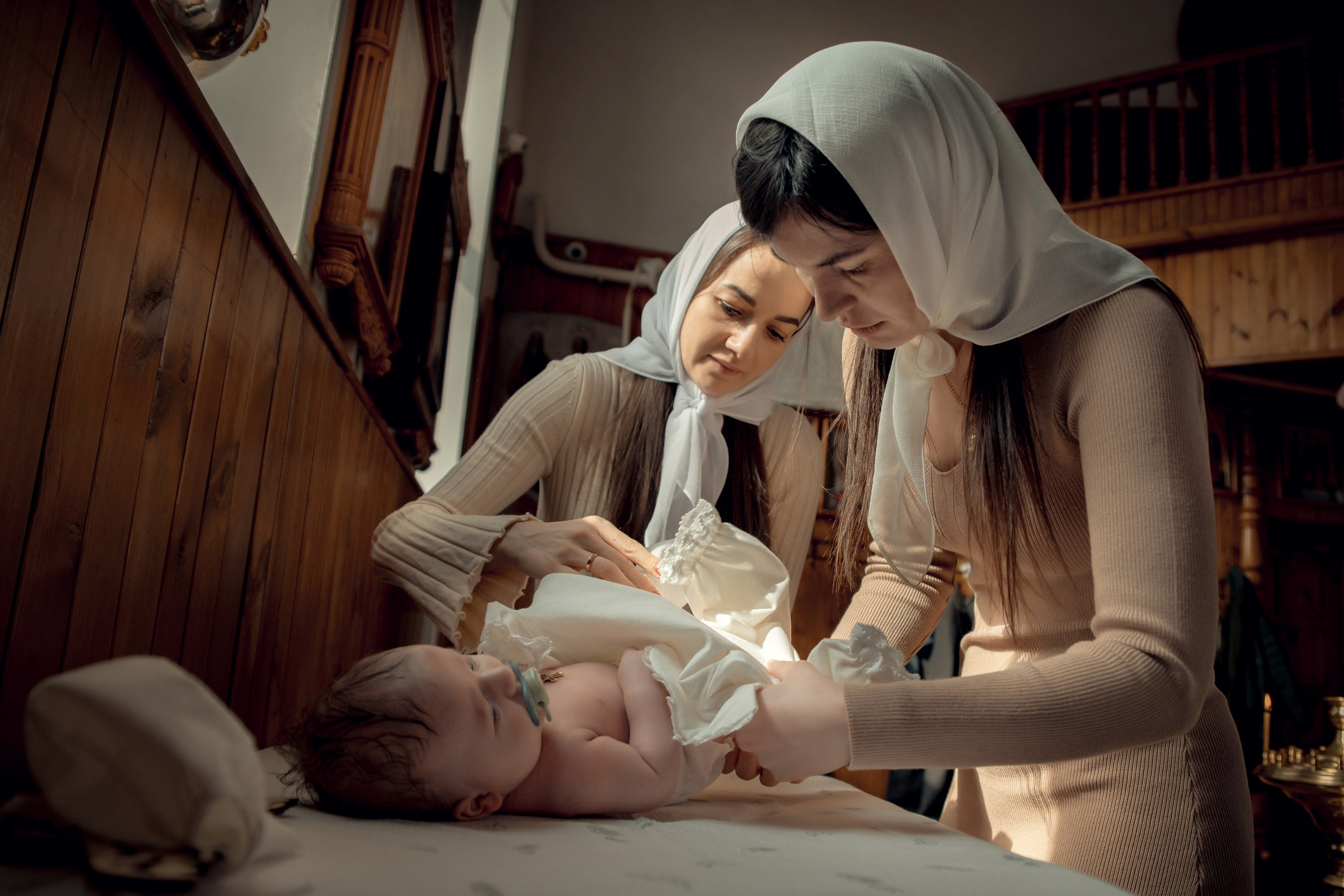 Таинство Крещения Александра. Храм Николая Чудотворца г. Краснослободск. Церковный, семейный и репортажный фотограф Волгоград, Волжский