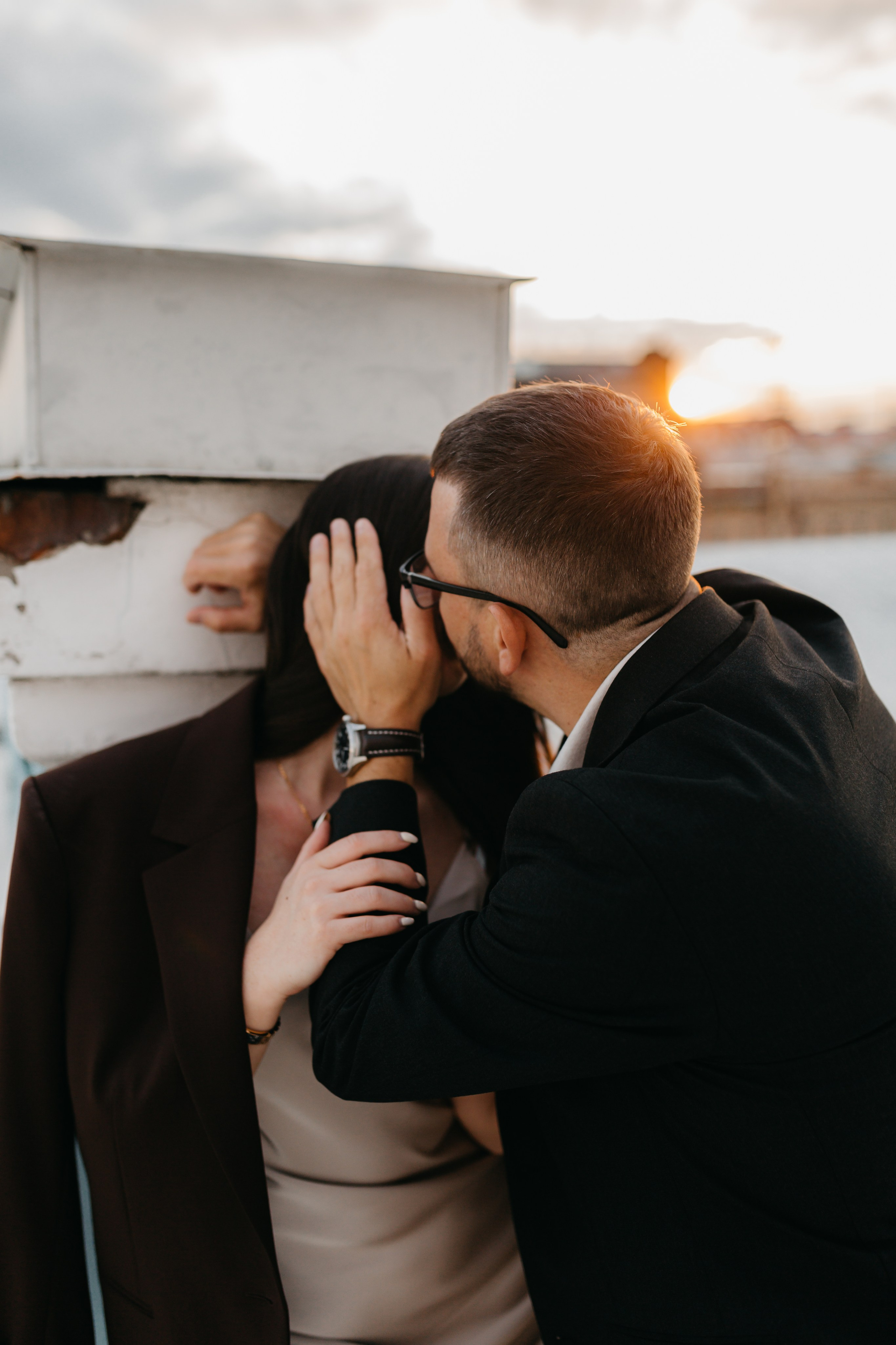 LoveStory на крышах Питера. Фотограф Санкт-Петербург Князева Елизавета