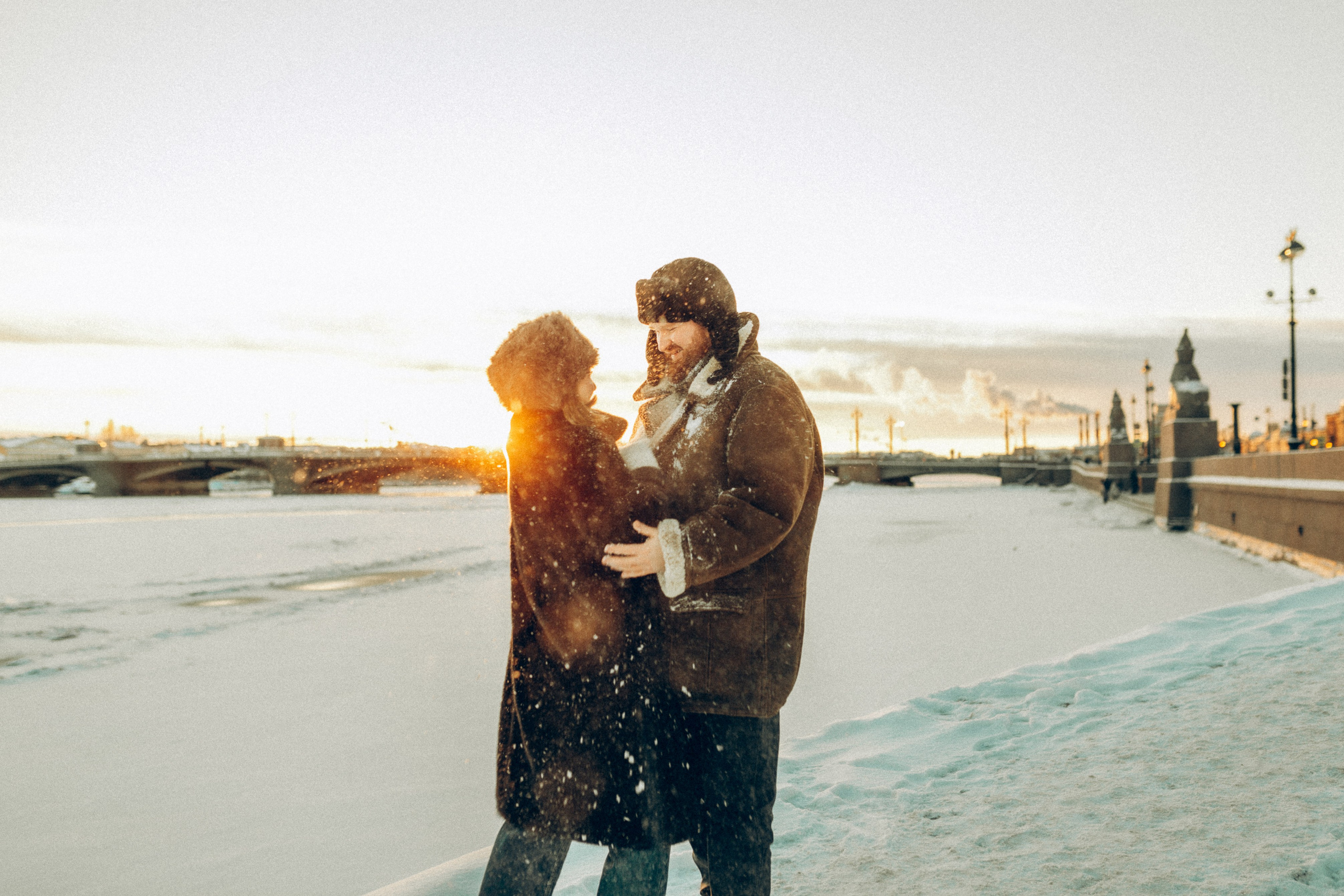 LoveStory зимняя. Фотограф Санкт-Петербург Князева Елизавета