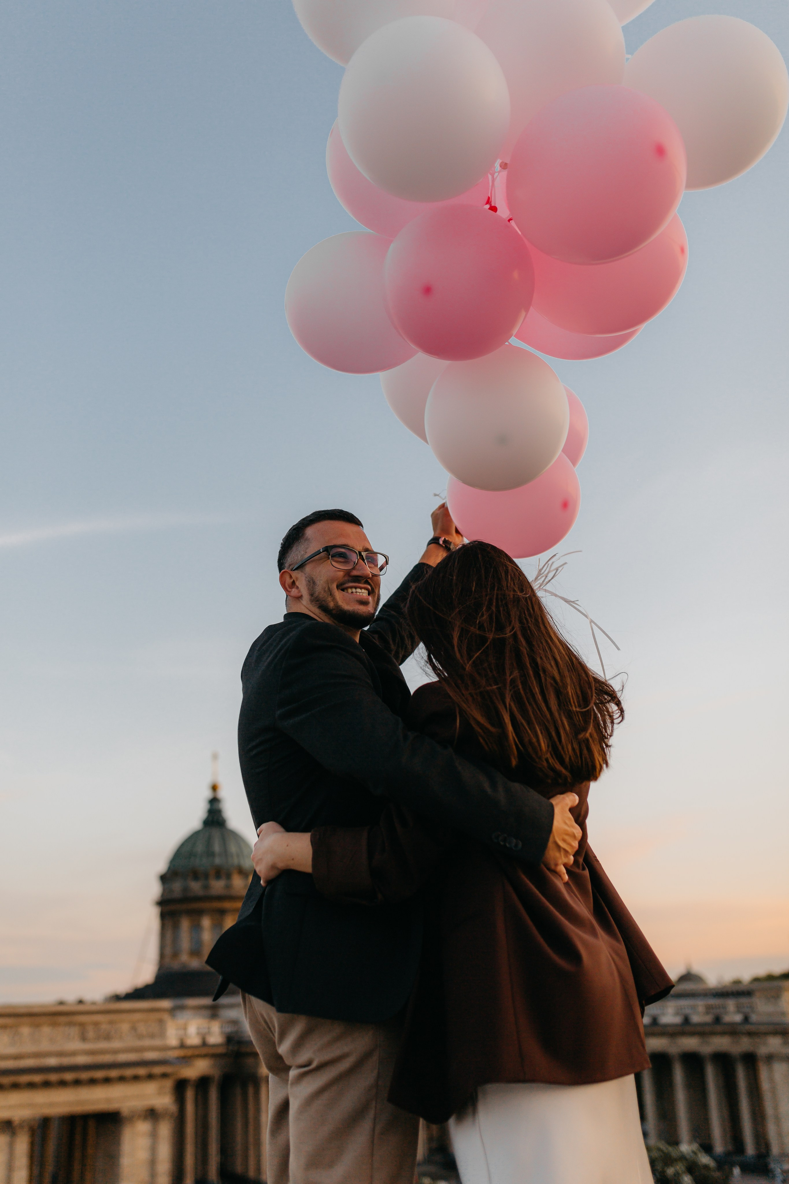 LoveStory на крышах Питера. Фотограф Санкт-Петербург Князева Елизавета