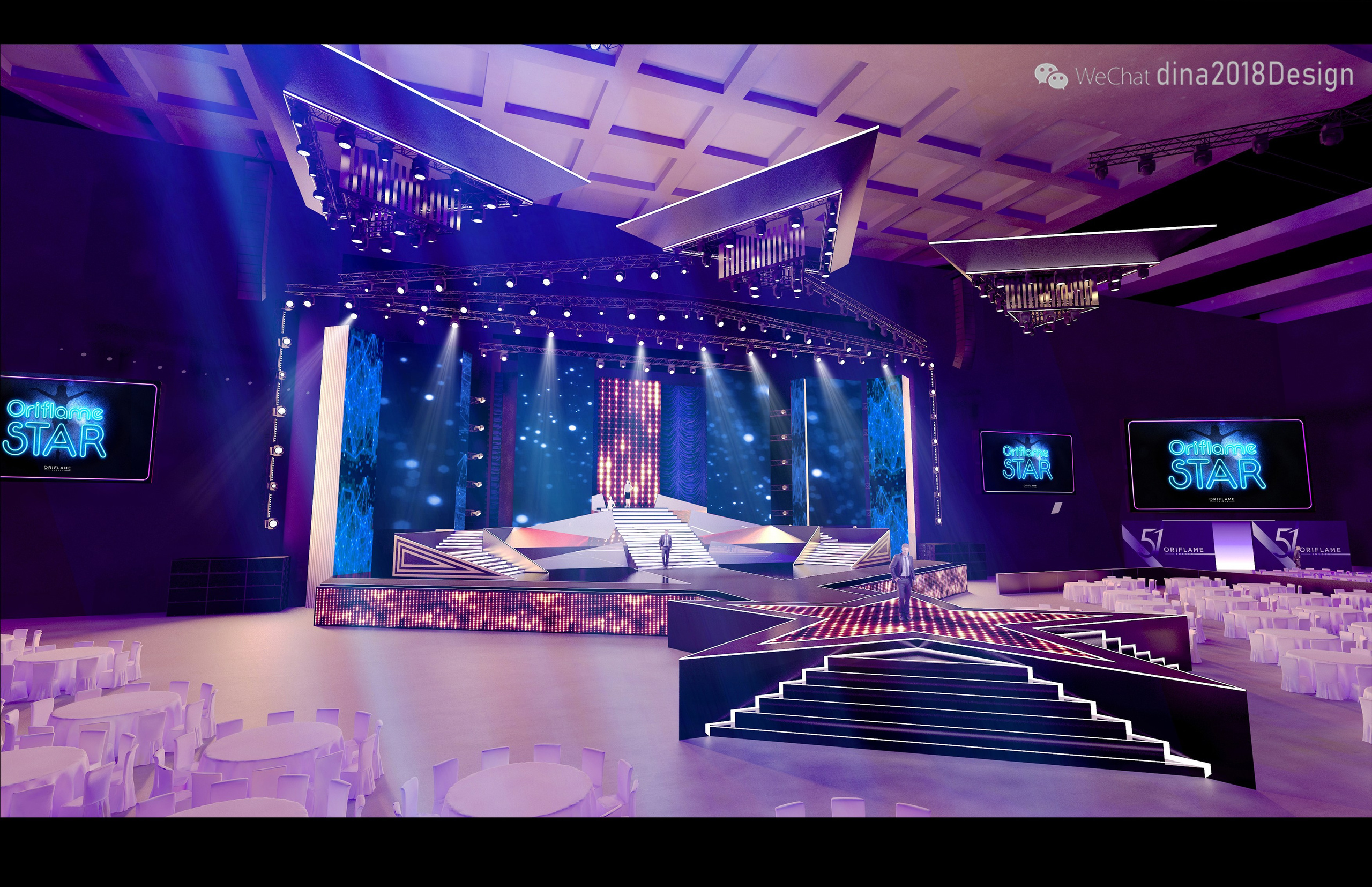 TV STUDIO DESIGN. Munina Dina. Set design portfolio