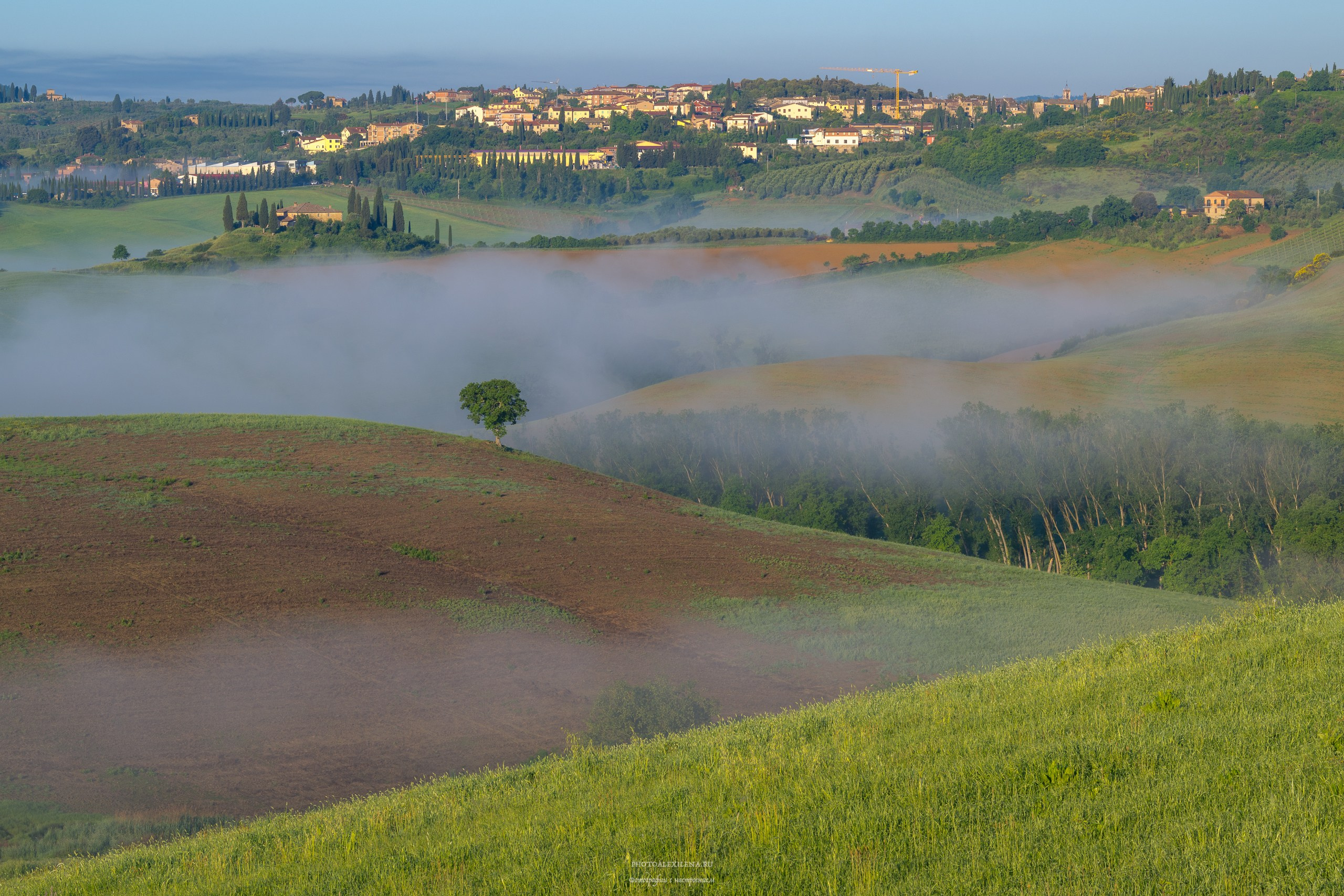Волшебное утро в Тоскане. Авторские стильные фотокартины