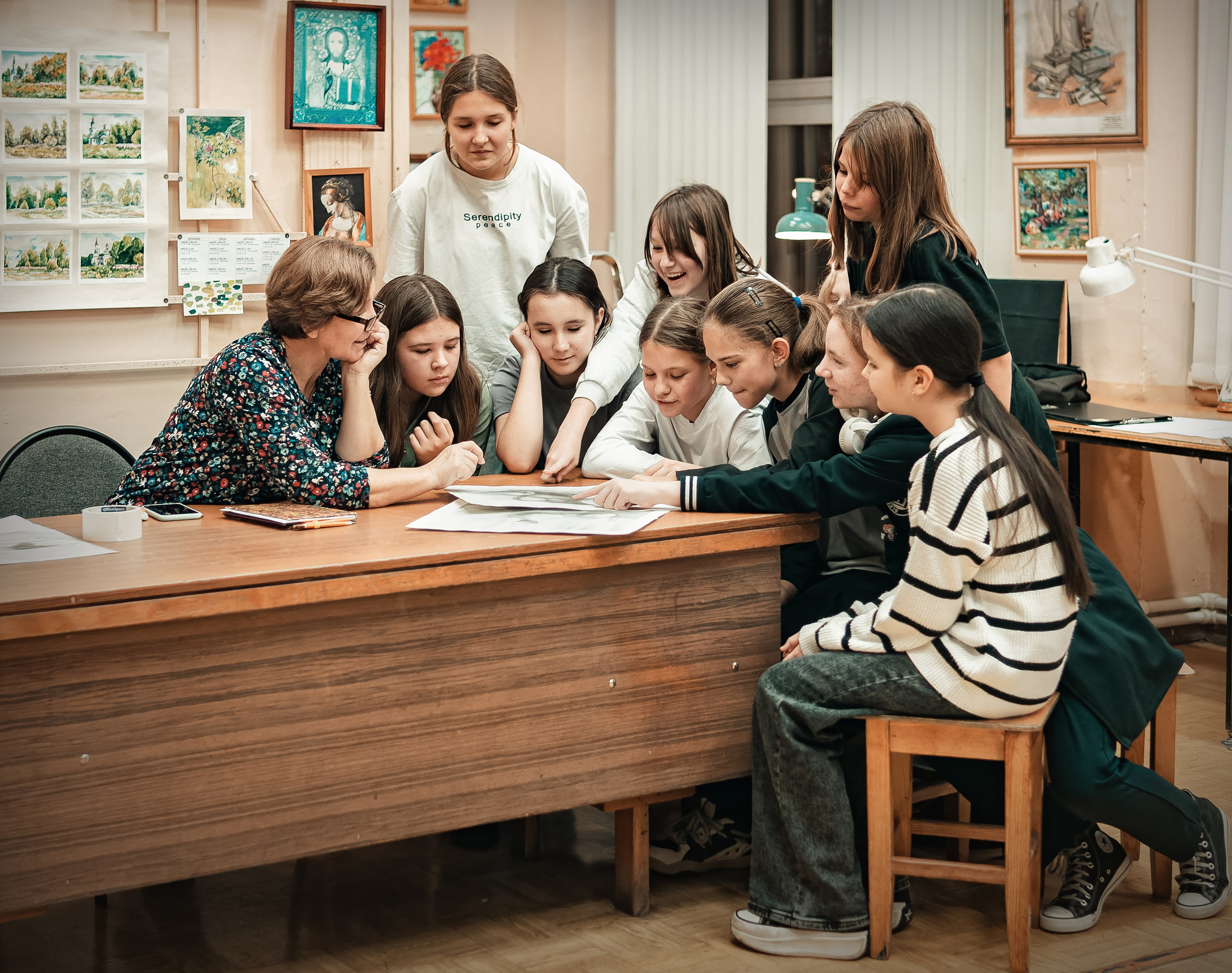 Фотосессия учебного процесса школы