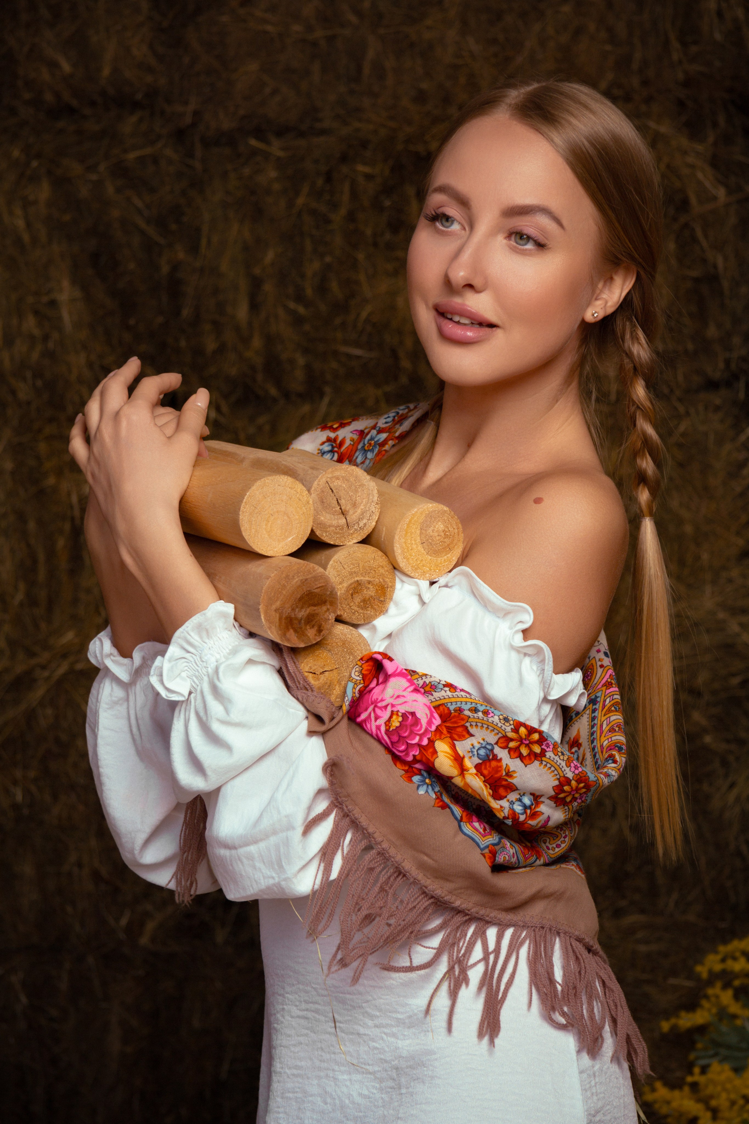 Фотосессия в на сеновале, завтрак в деревне. Портретный фотограф в Санкт-Петербурге Анастасия Епифанова