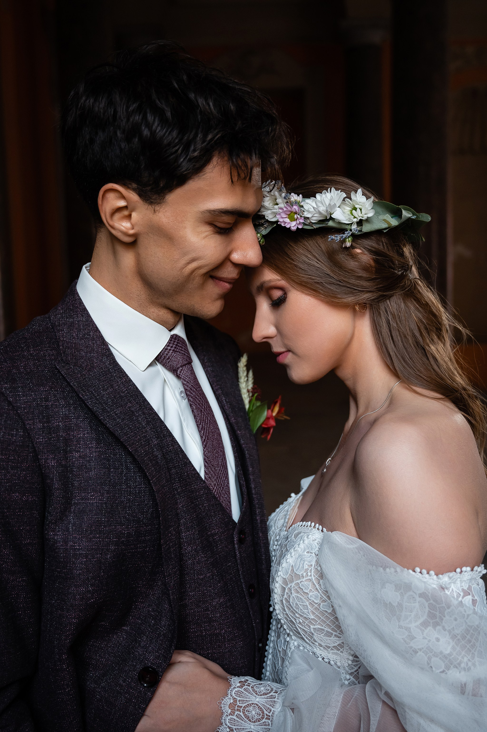 Совместная свадебная фотография