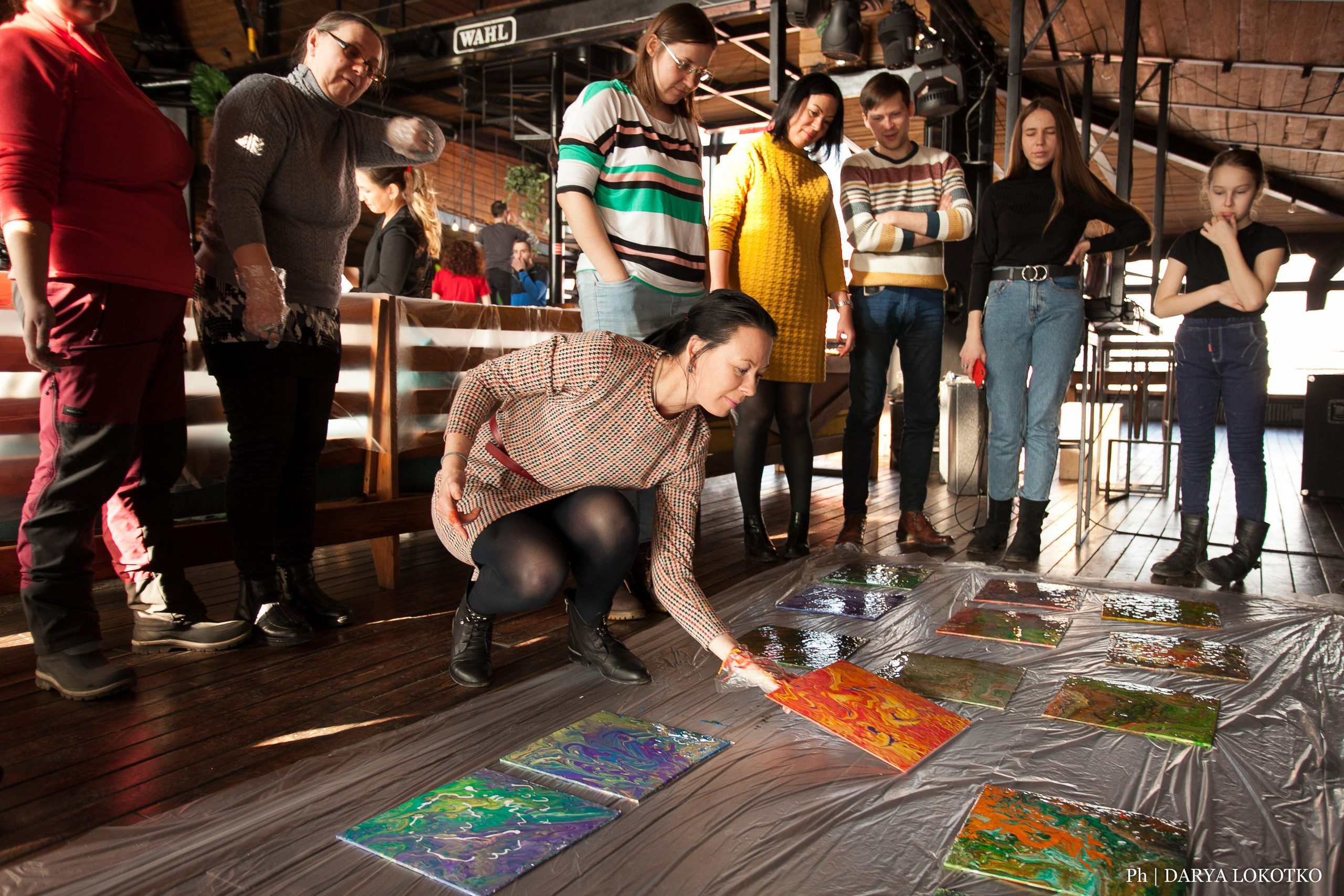 Мастер класс Fluid Art. Фотограф Дарья Локотко в Красноярске